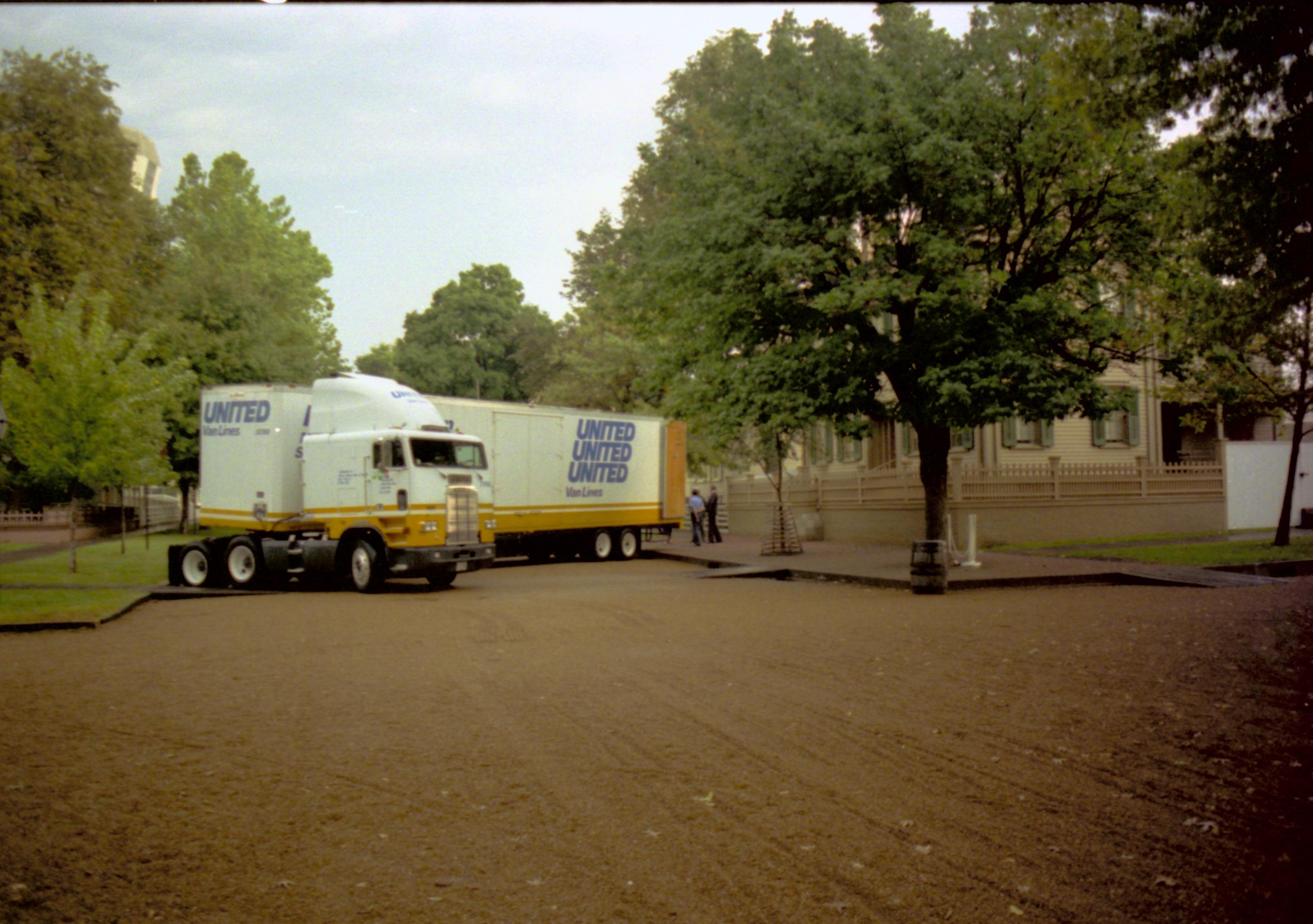 NA (Neg. sleeve) 110B, file no. 367659 Lincoln, Home, restoration, moving, truck