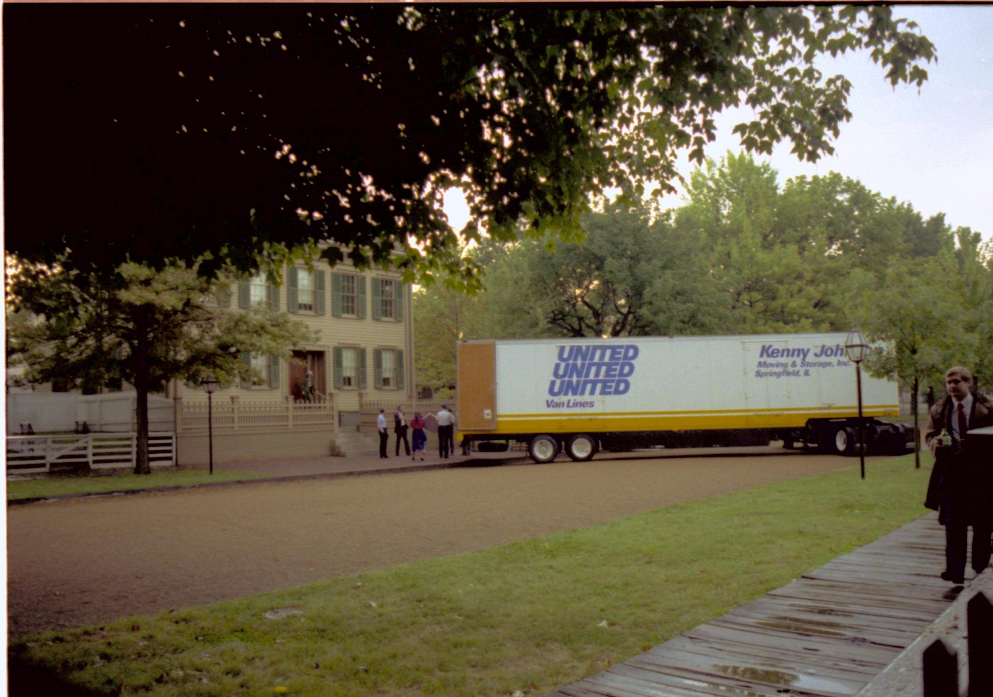 NA (Neg. sleeve) 110B, file no. 367659 Lincoln, Home, restoration, moving, truck