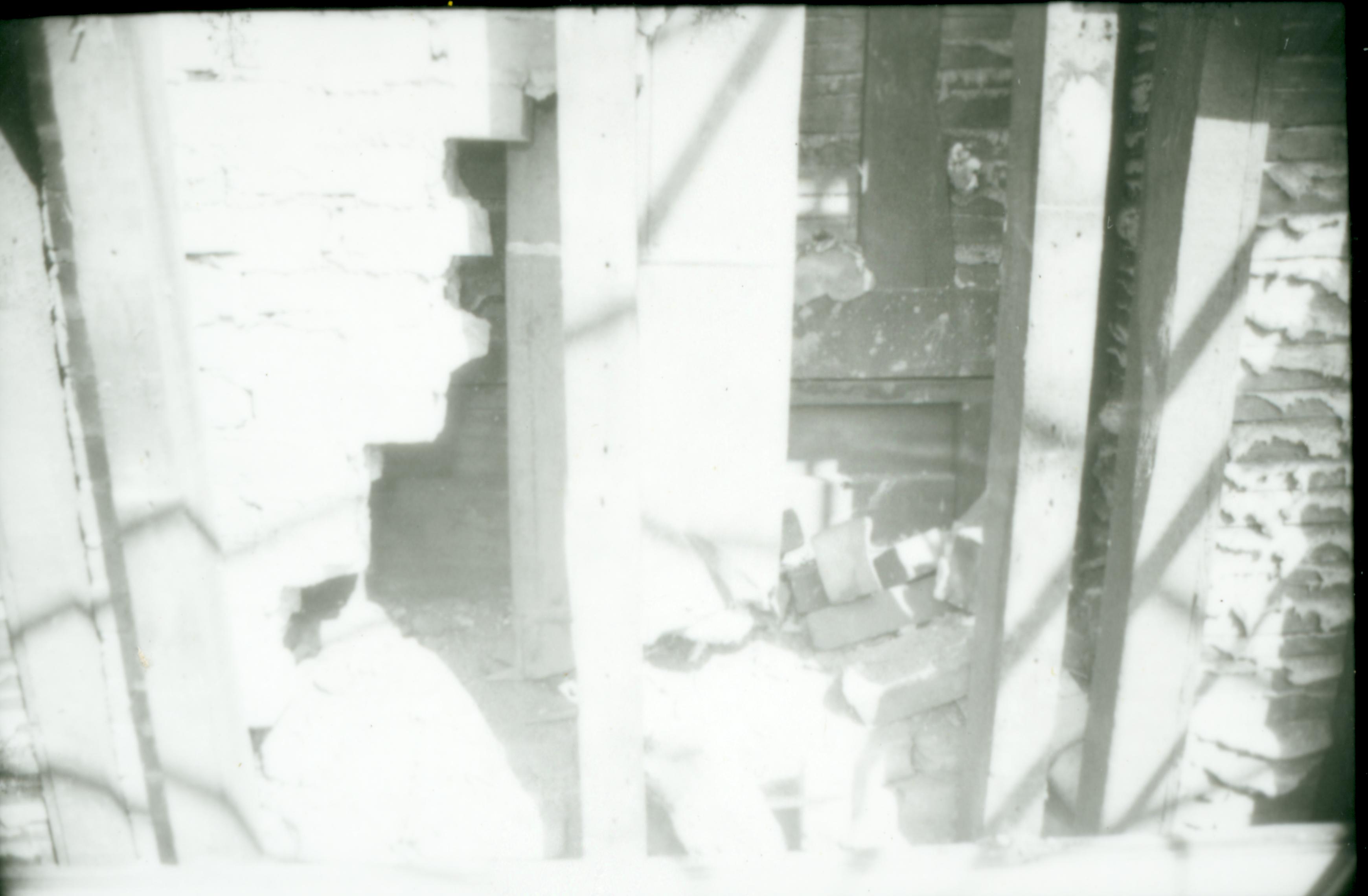 NA (neg. contact sheet) 9-85 LIHO Sitting Room fireplace Lincoln, Home, restoration, sitting, room, fireplace