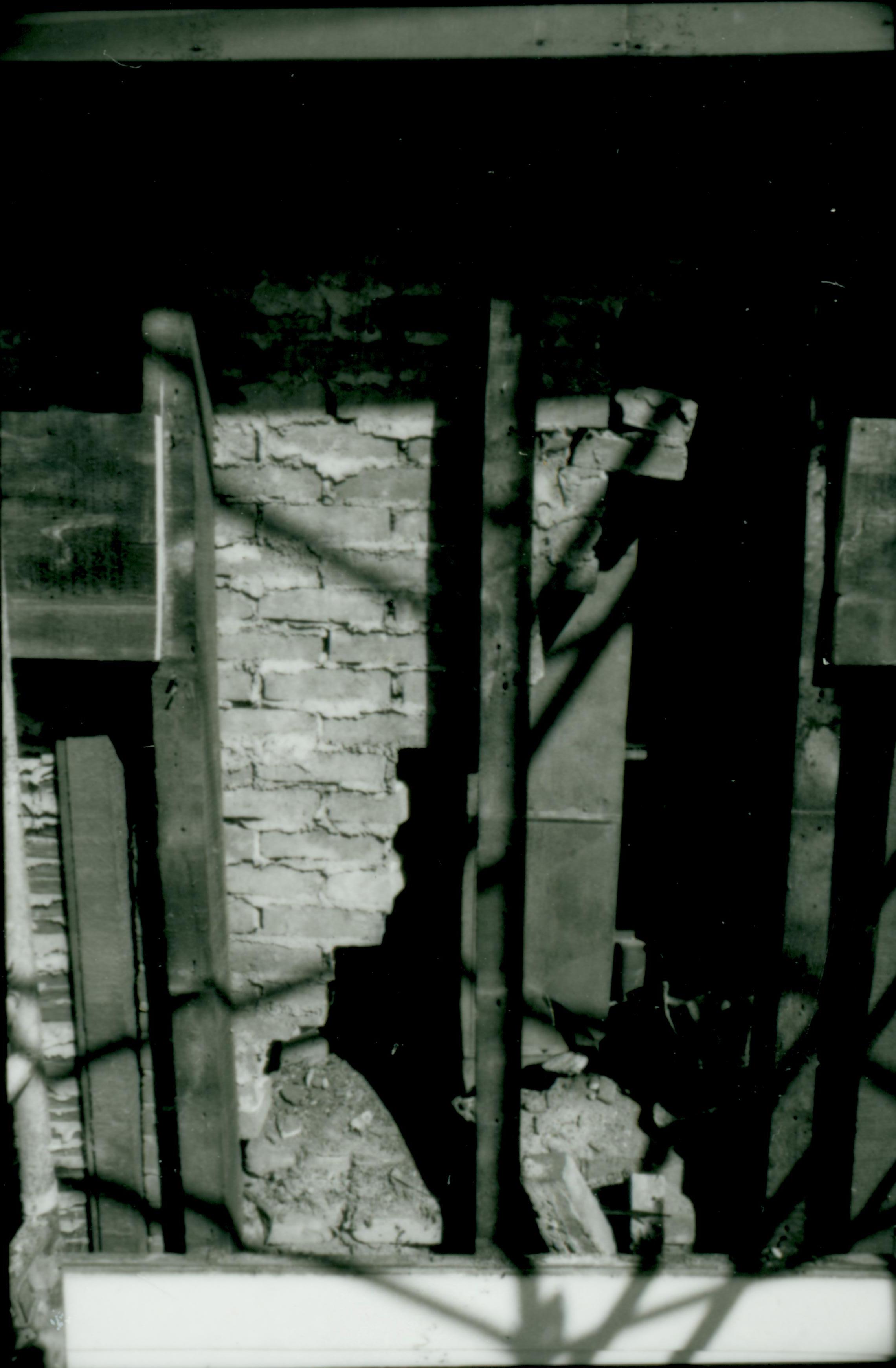 NA (neg. contact sheet) 9-85 LIHO Sitting Room fireplace Lincoln, Home, restoration, sitting, room, fireplace