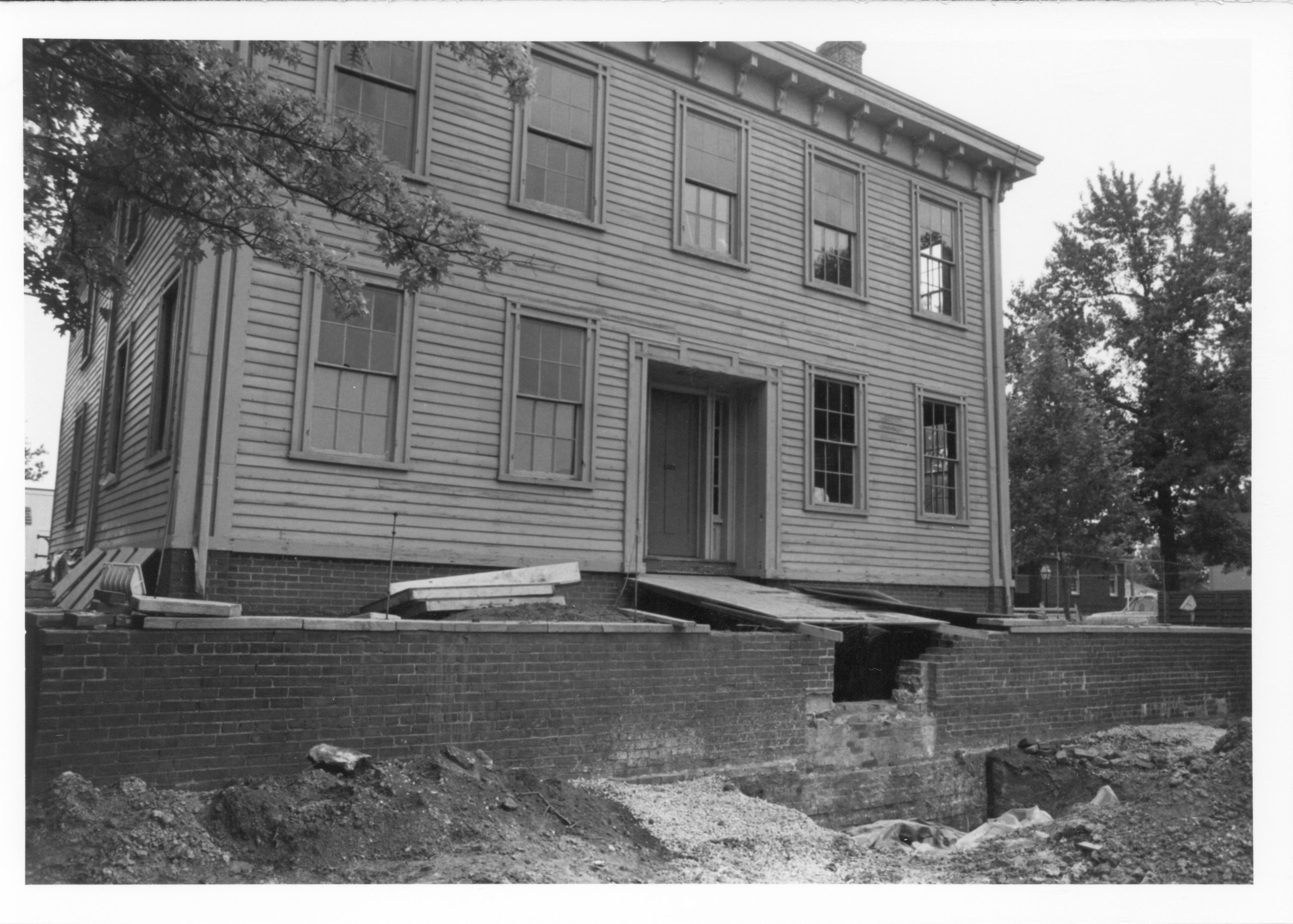 Front No. 7, File 5-7 Lincoln, Home, restoration, front