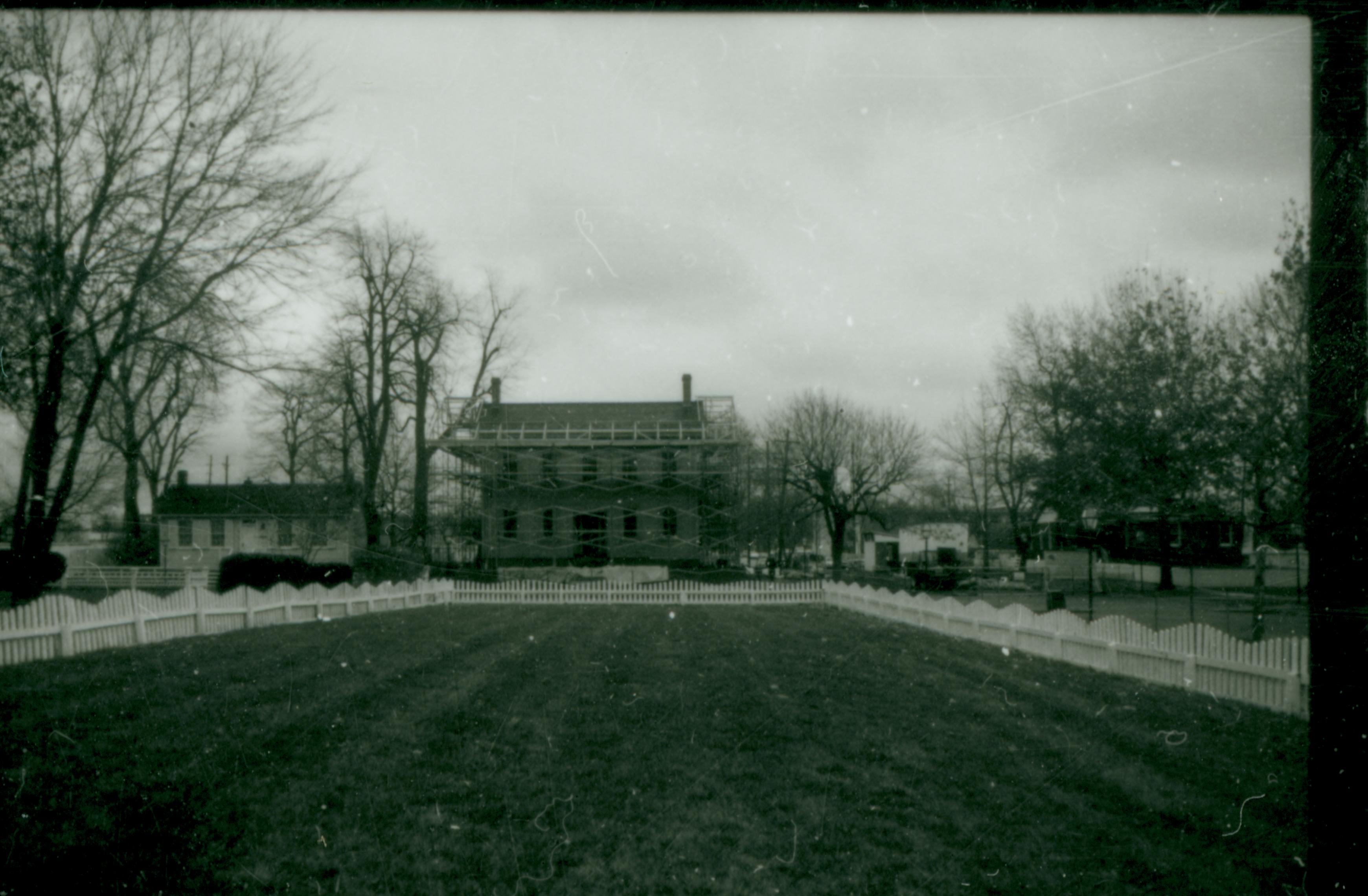 NA Lincoln, Home, Restoration, scaffolding