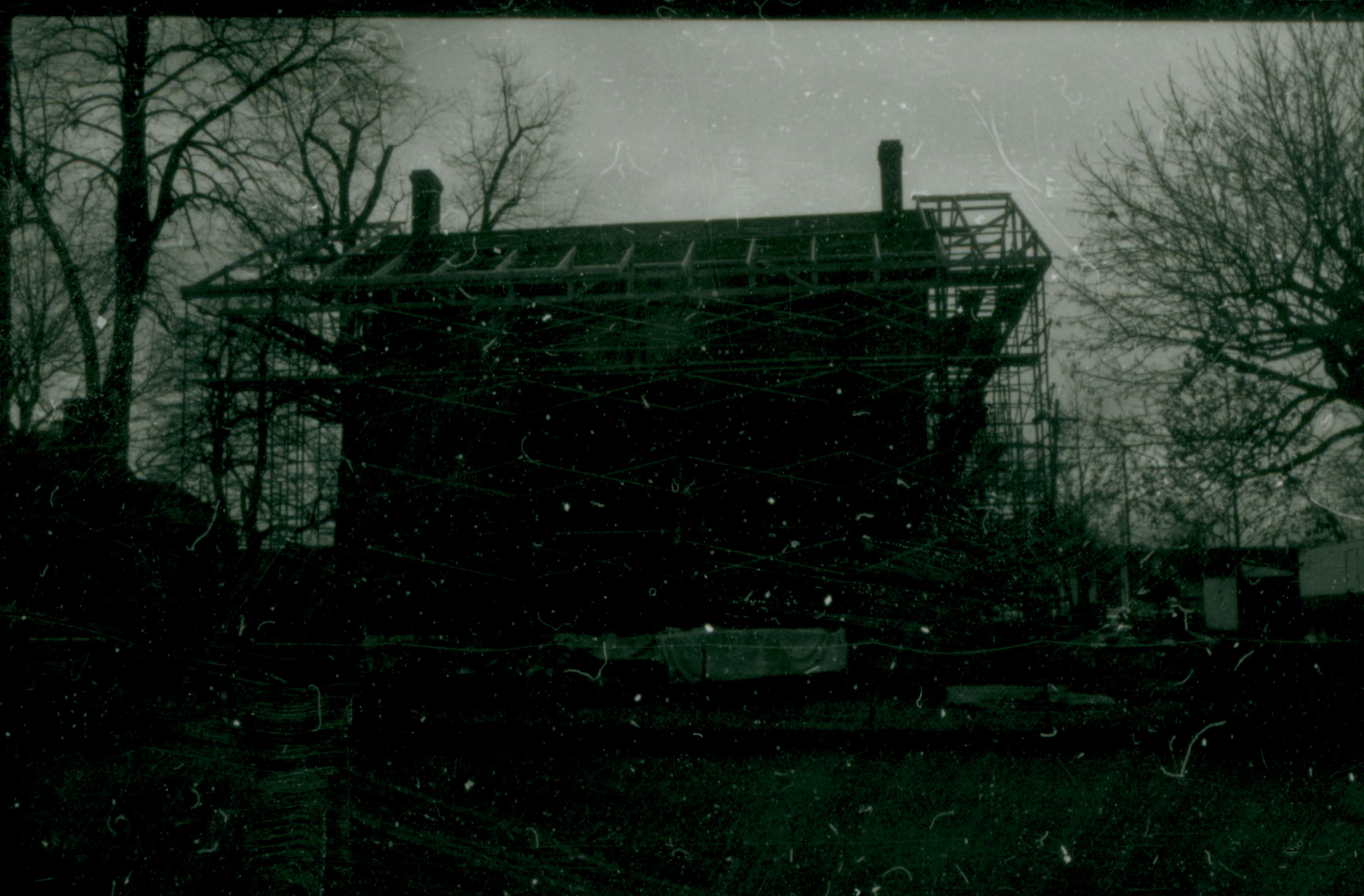 NA Lincoln, Home, Restoration, scaffolding