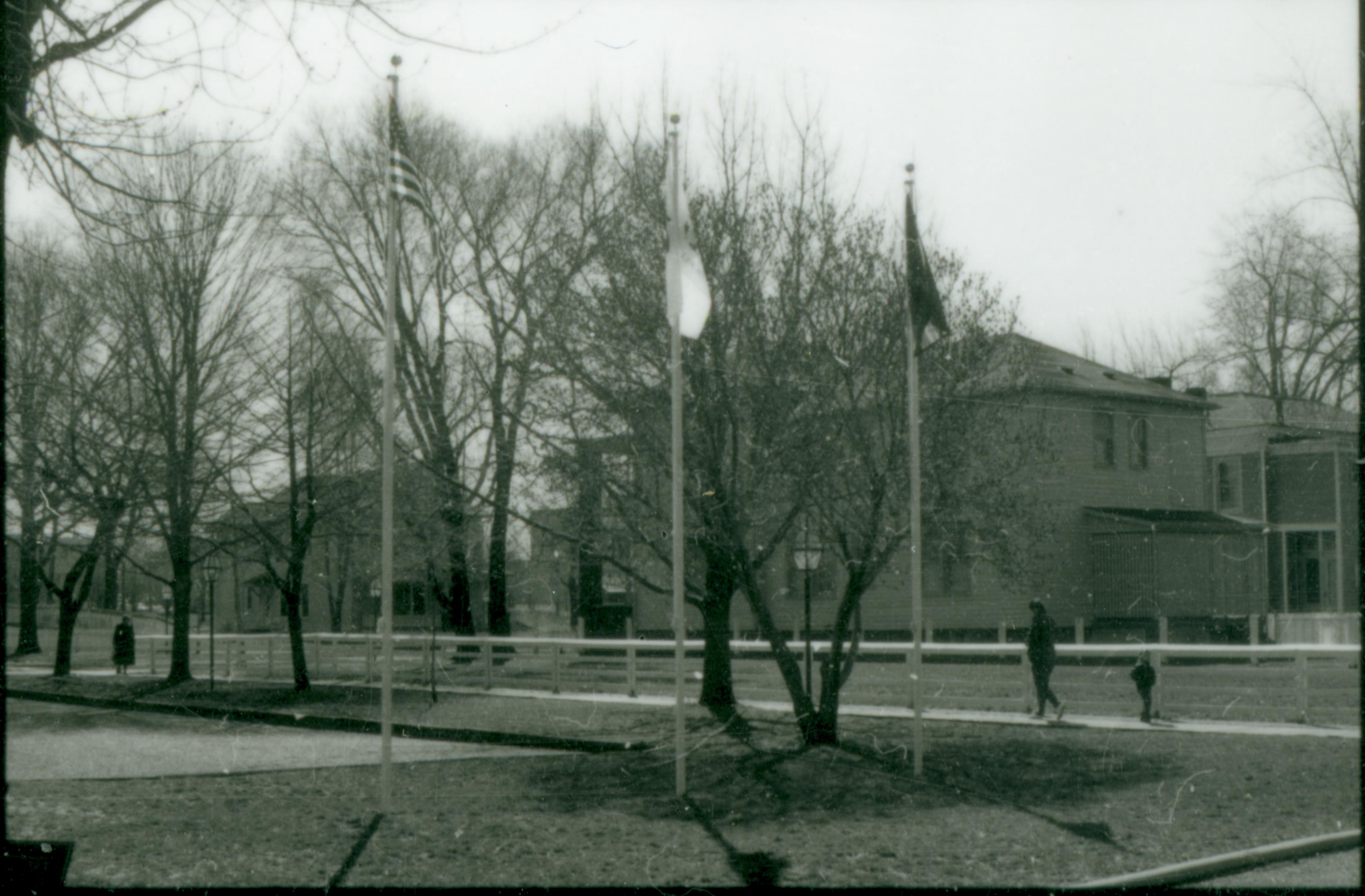 NA Neg. sleeve (Home Restoration - Tent Off Cer. - File No. 7)  Restoration, flags