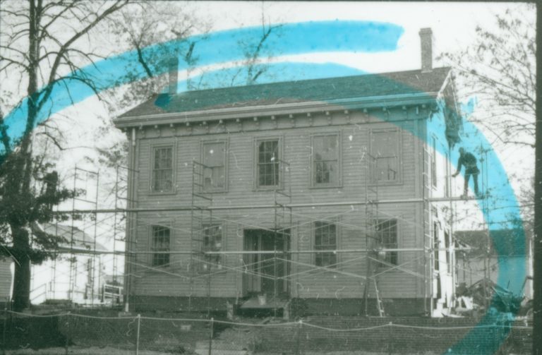 NA neg. contact sheet (Home Restoration) Lincoln, Home, front