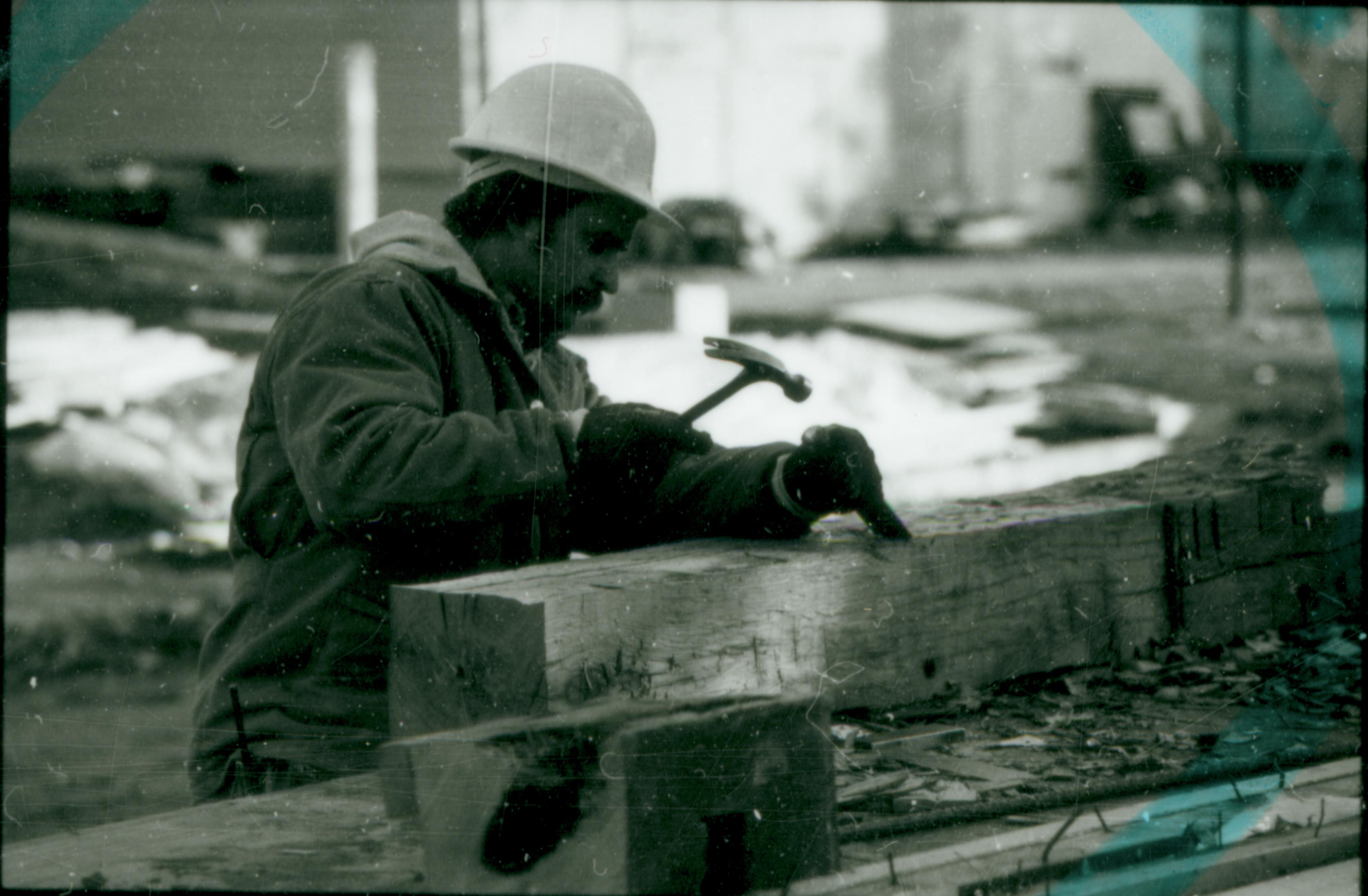 NA neg. contact sheet (Home Restoration) Lincoln, Home, south, yard