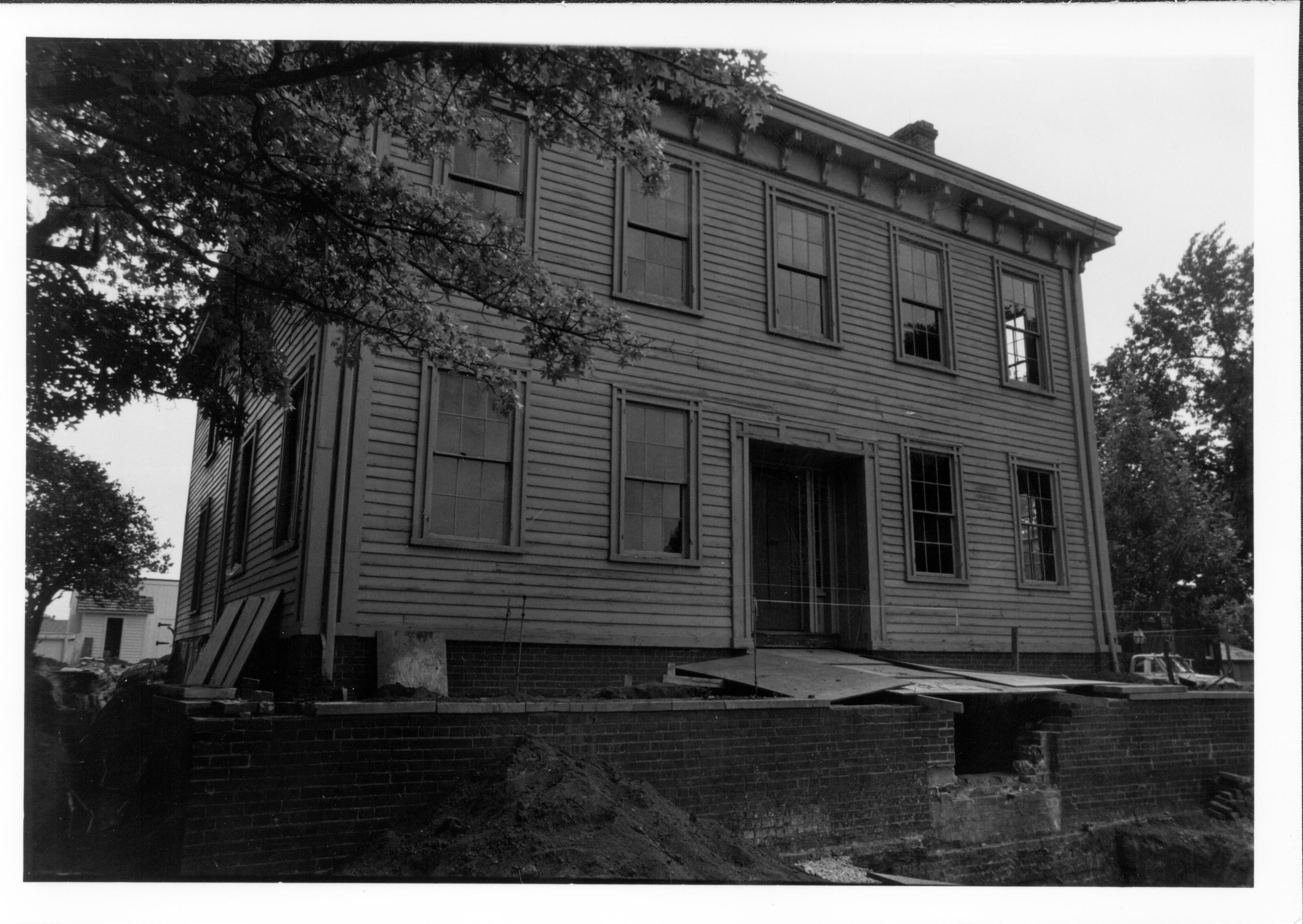 Front No. 5, File 7-5 Lincoln, Home, restoration, front