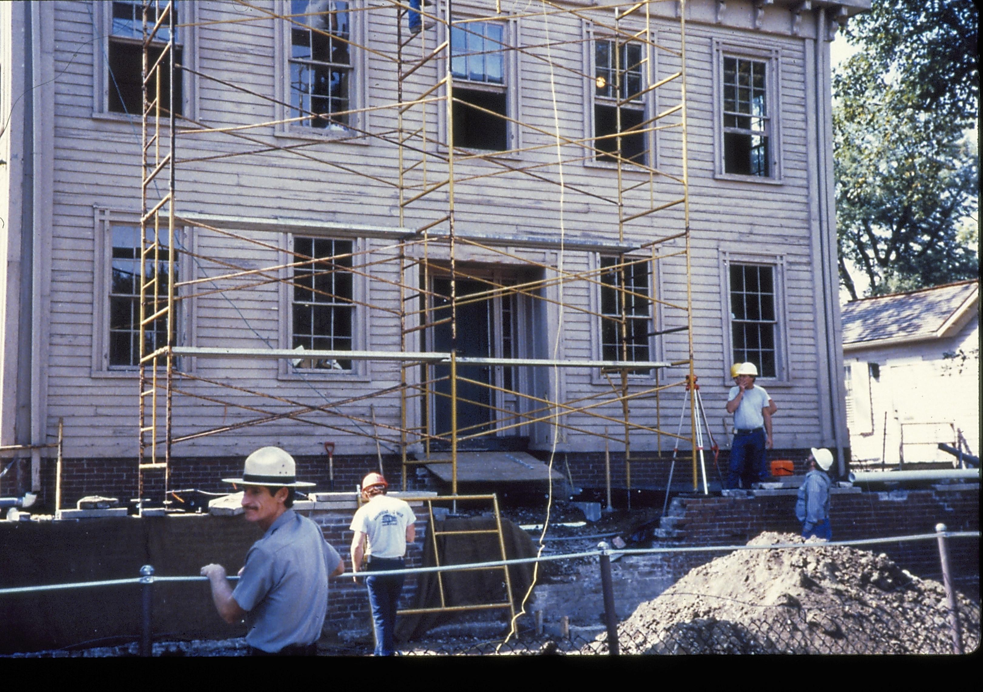 NA slide sleeve (Lincoln Home Restoration - Master) Lincoln, Home, Restoration, scaffolding