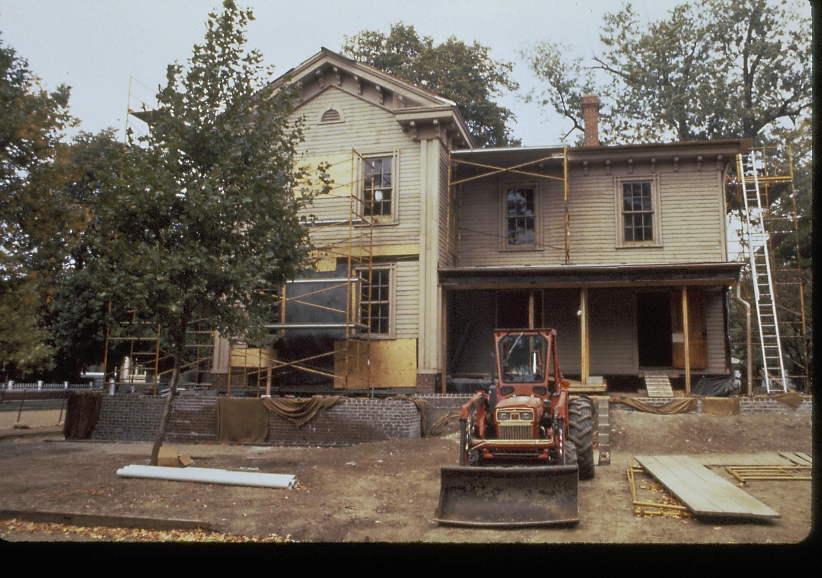 NA Lincoln, Home, Restoration, scaffolding