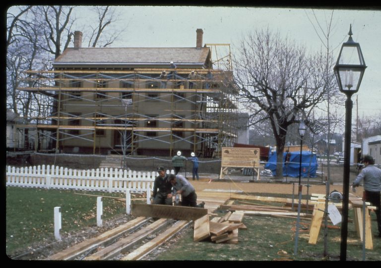 NA slide sleeve (No.2) Lincoln, Home, scaffolding, Restoration