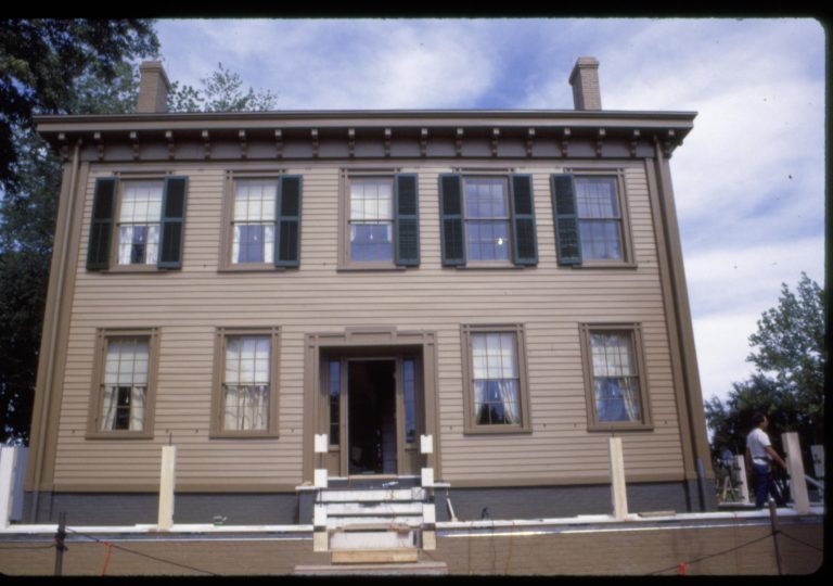 NA slide sleeve (LIHO Before Fence Completed) Lincoln, Home, Restoration