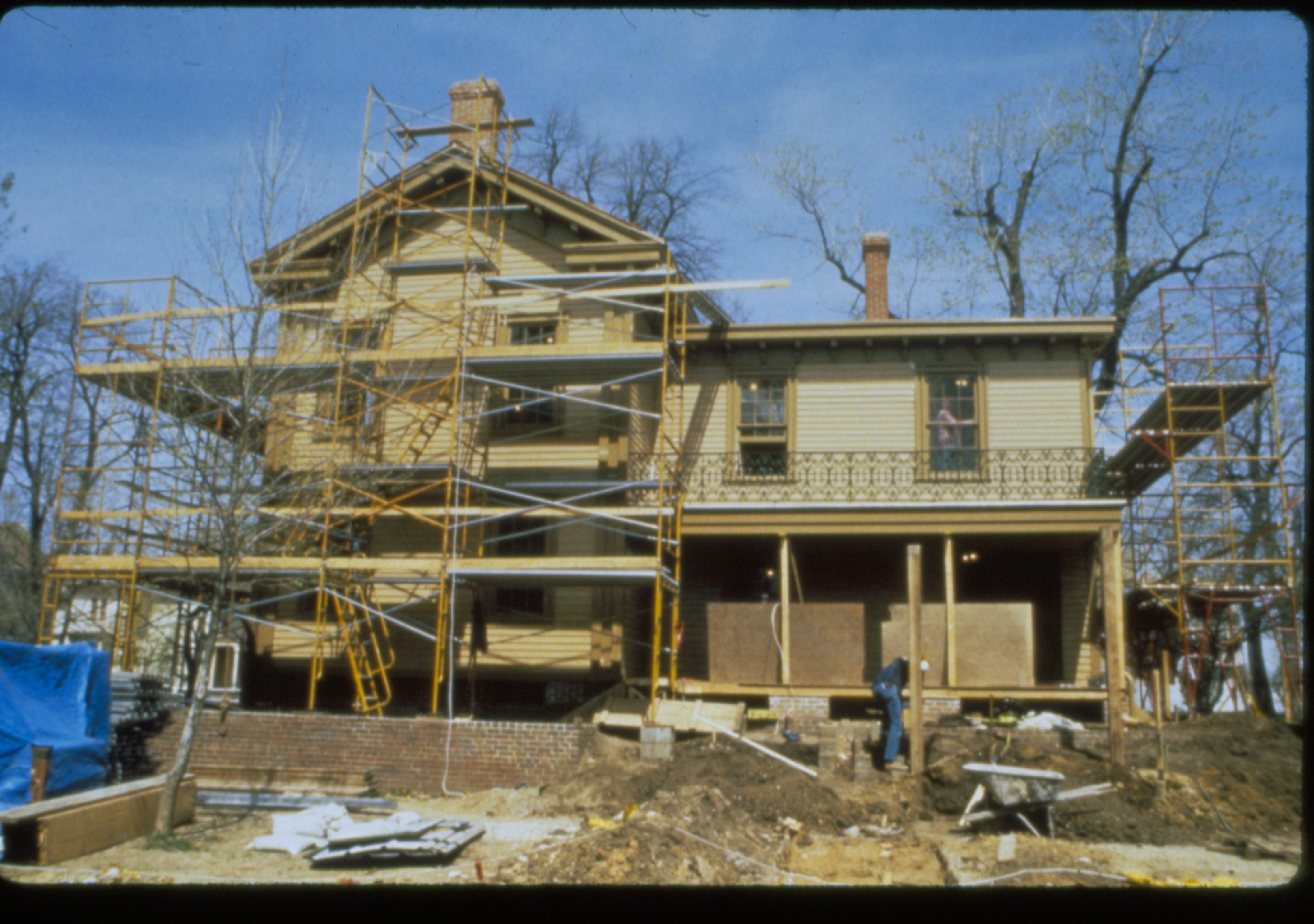 NA slide sleeve (Duplicates Frame No.5) Lincoln, Home, Restoration, scaffolding