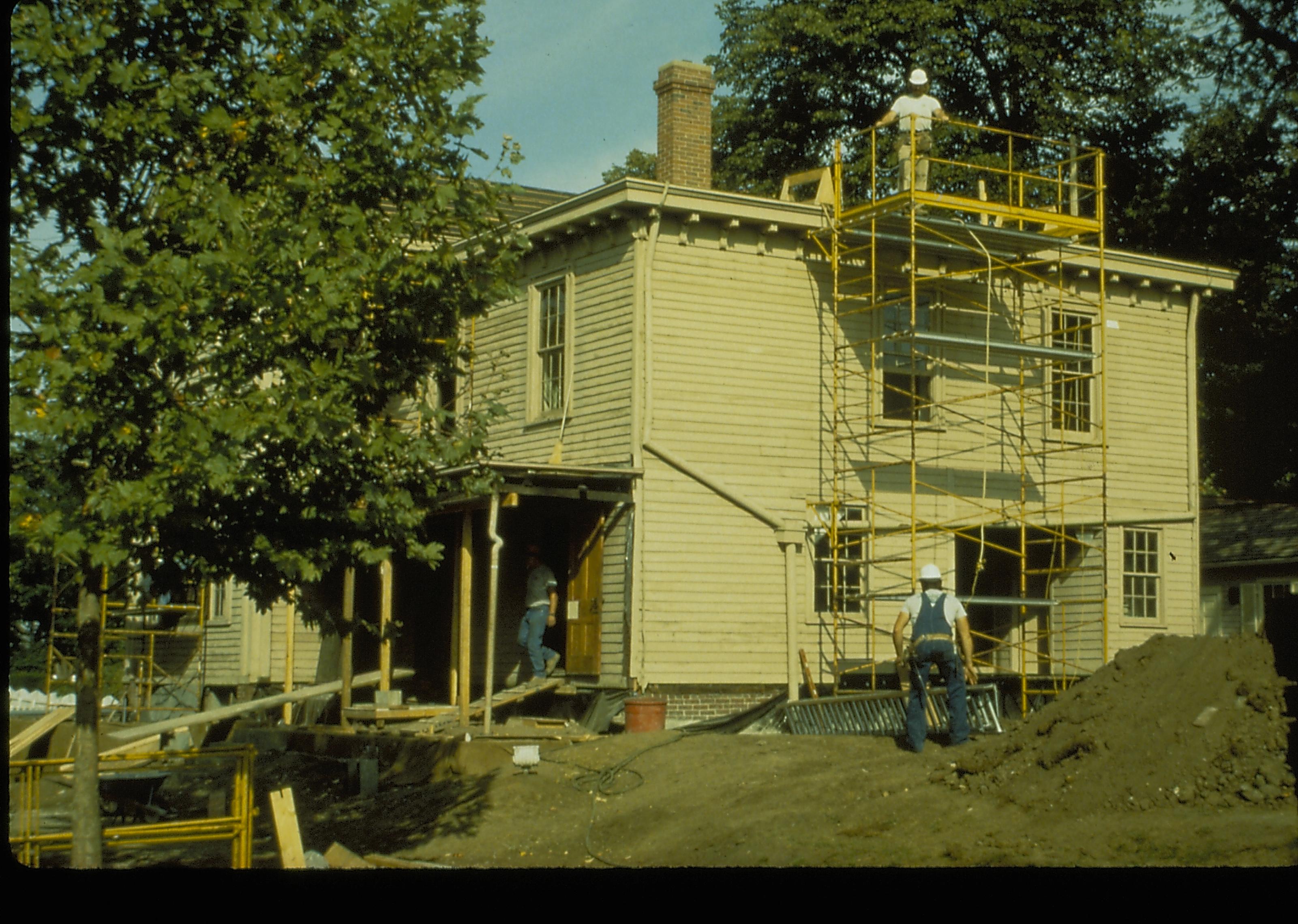 Repro M.F. - Lincoln Home Restoration Lincoln, Home, Restoration, scaffolding