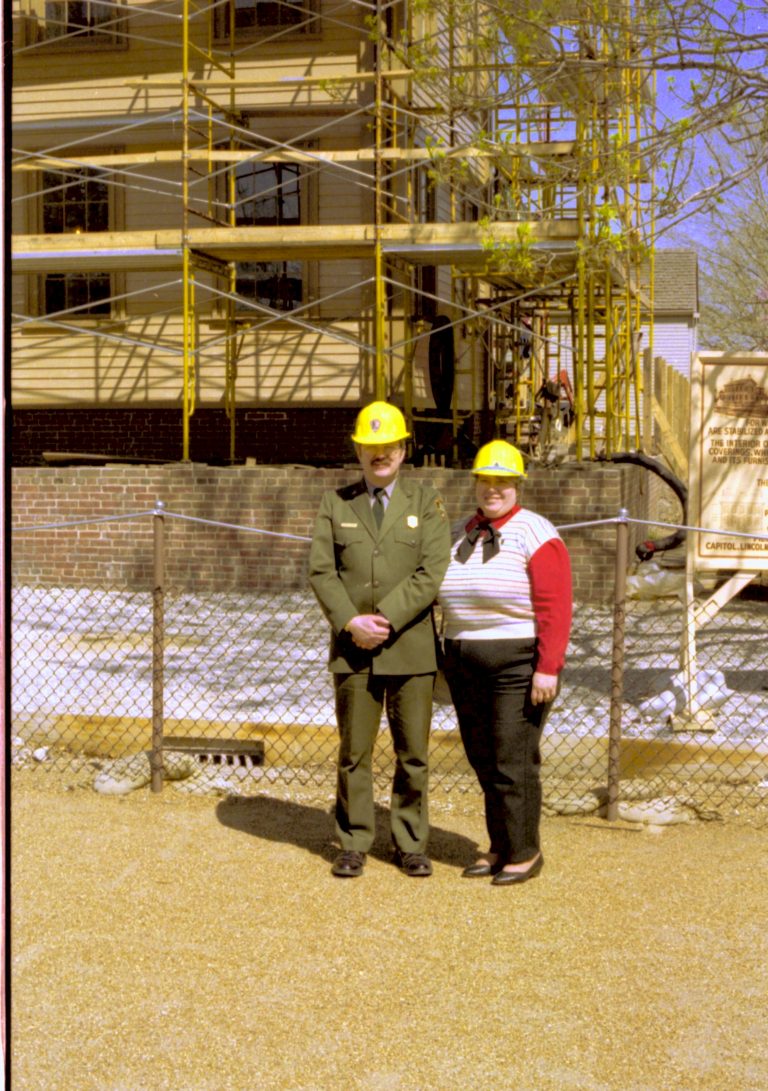NA Lincoln, Home, Restoration, scaffolding