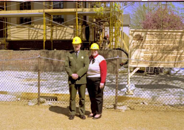 NA Lincoln, Home, Restoration, scaffolding