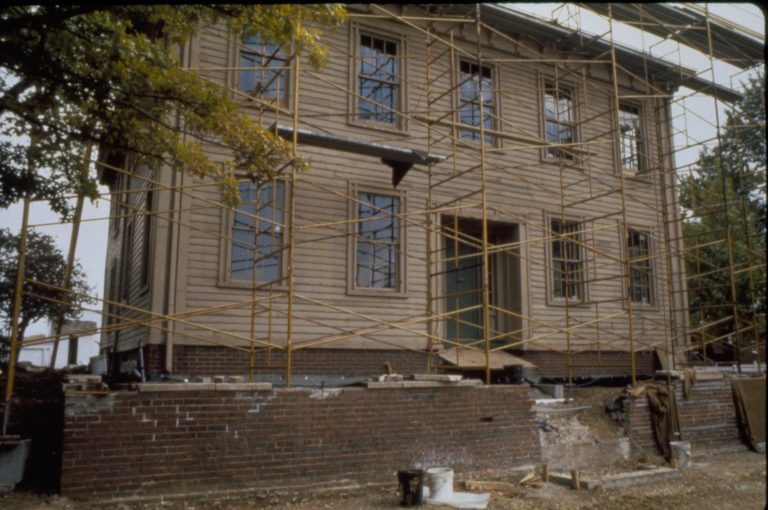 NA slide sleeve (LIHO Restoration, May 1987-June 1988, Tray #1) Lincoln, Home, Restoration, scaffolding