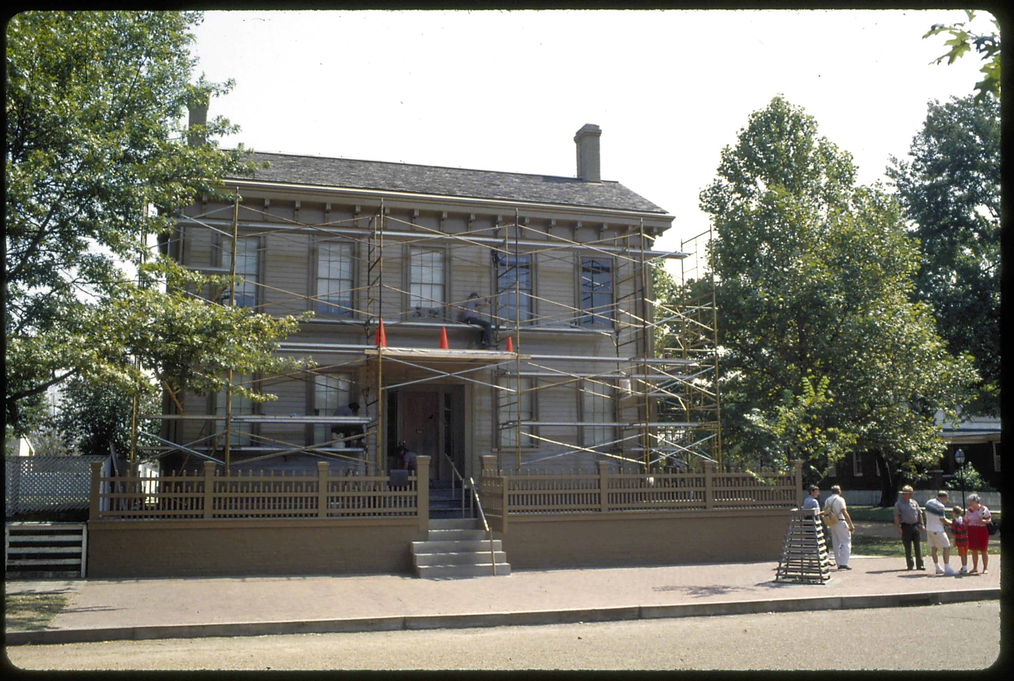 NA slide sleeve (Archives-Lincoln Home Restoration) Lincoln, Home, Restoration, Scaffolding
