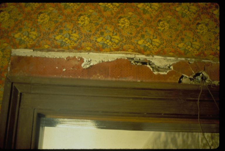 Repro. M.F., Lincoln Home Restoration, 1987 slide sleeve (Archives-Lincoln Home Restoration) Lincoln, Home, Restoration