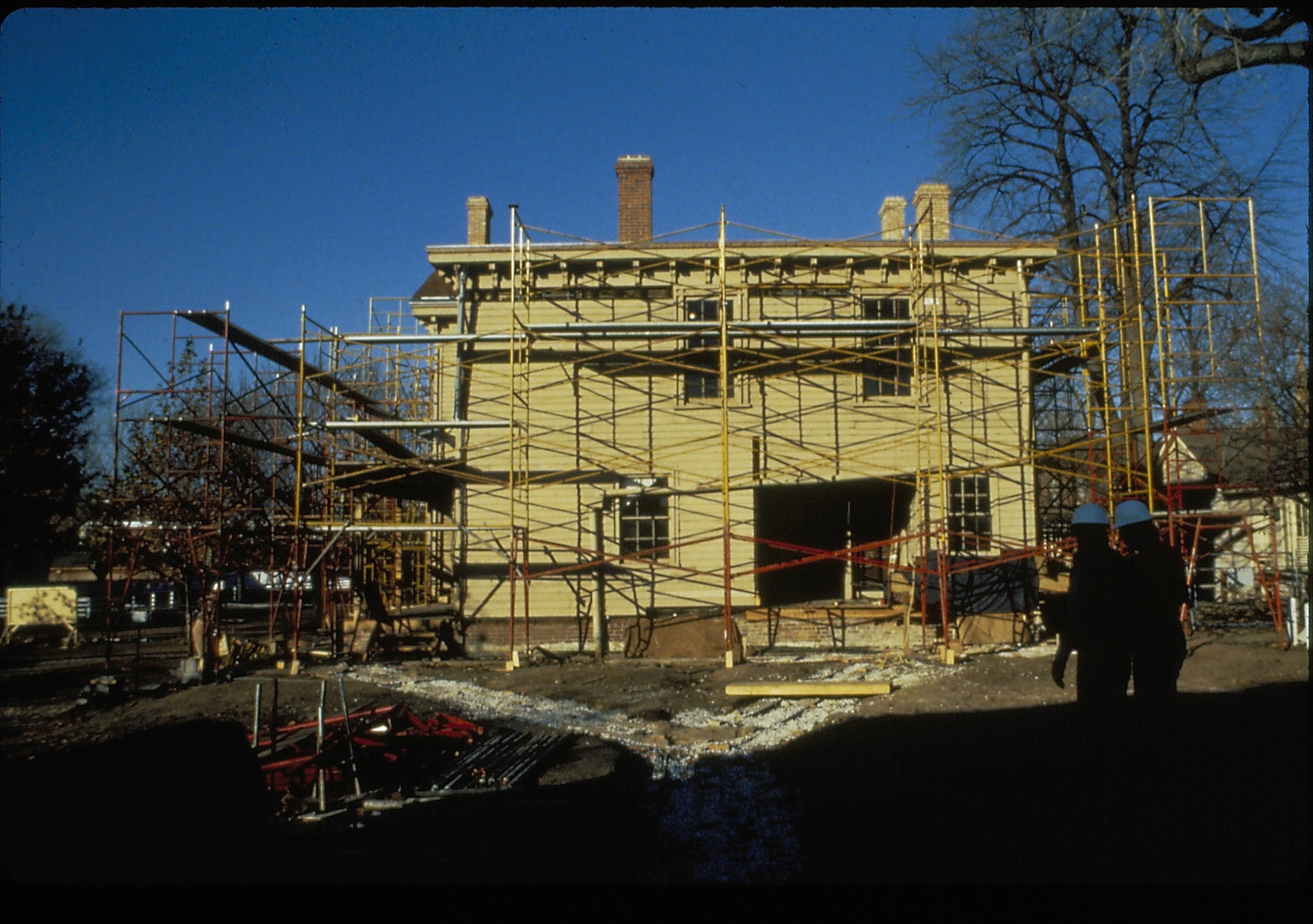 NA slide sleeve (Lyon), 13 Lincoln, Home, Restoration, scaffolding