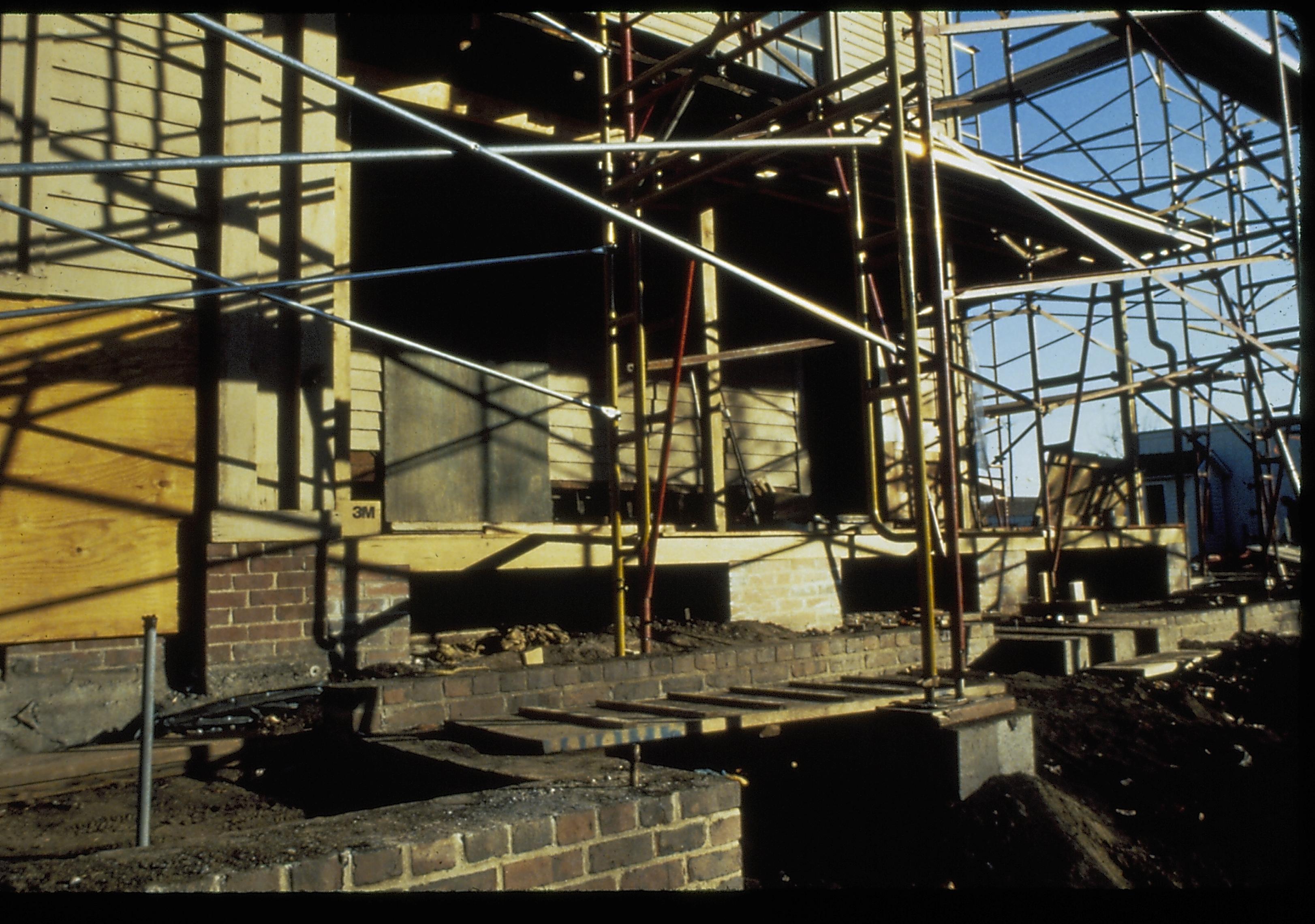 NA slide sleeve (Lincoln Home Restoration - Duplicates) Lincoln, Home, Restoration, scaffolding