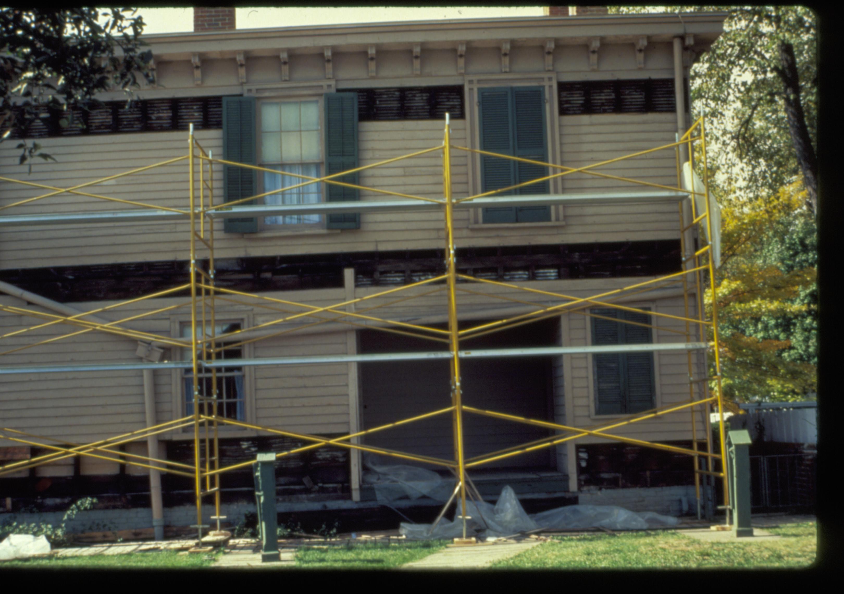 NA slide sleeve (No. 4 Restoration) Lincoln, Home, Restoration, scaffolding