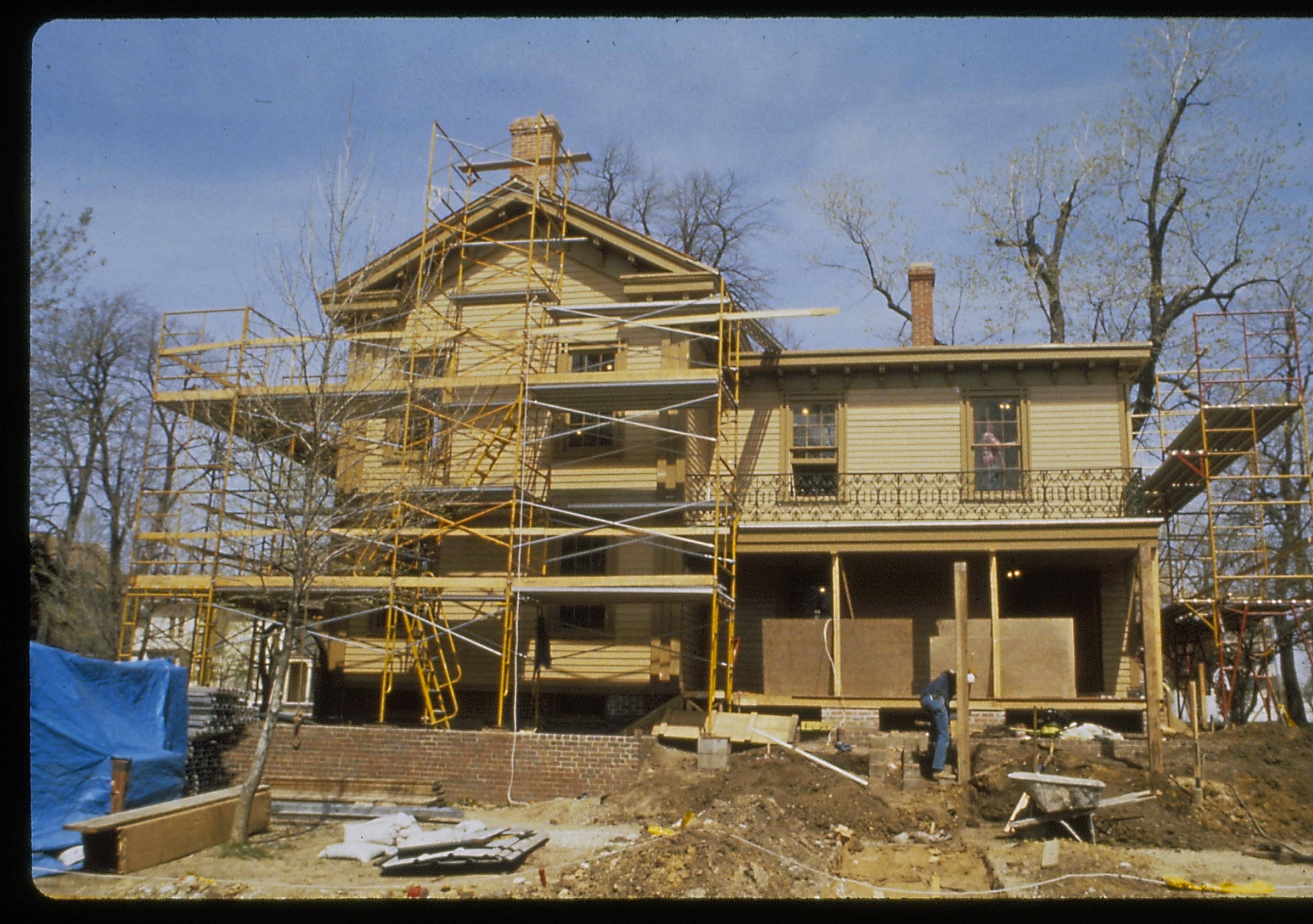 NA slide sleeve (No. 4 Restoration) Lincoln, Home, Restoration, scaffolding