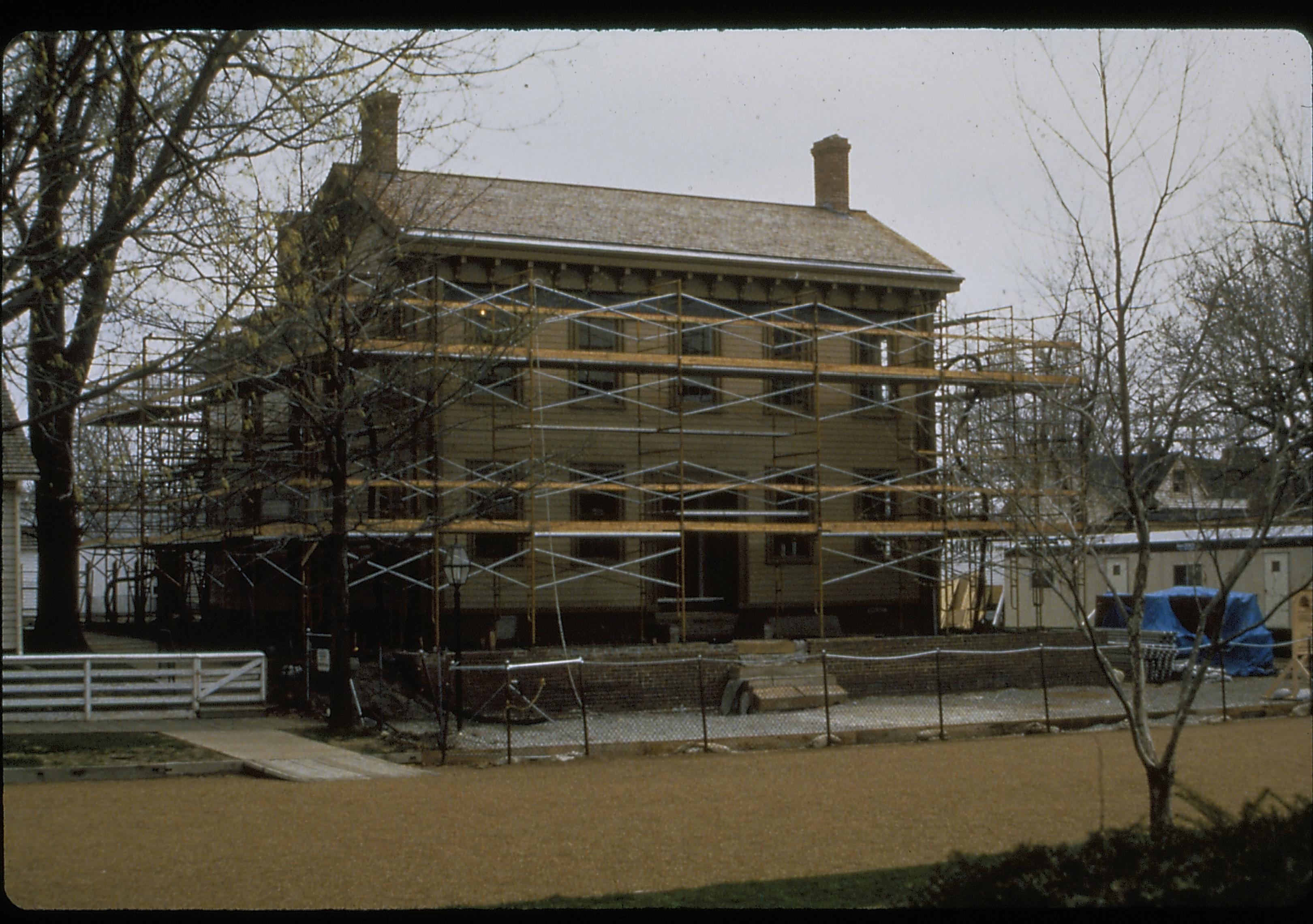 NA slide sleeve (No. 4 Restoration) Lincoln, Home, Restoration, scaffolding