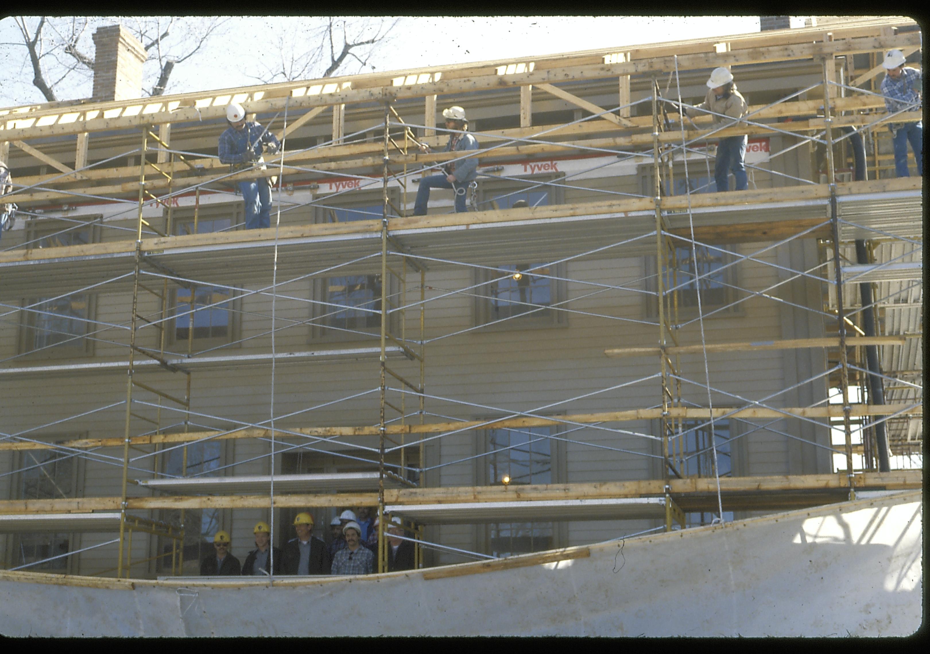 NA slide sleeve (No. 4 Restoration) Lincoln, Home, Restoration, scaffolding