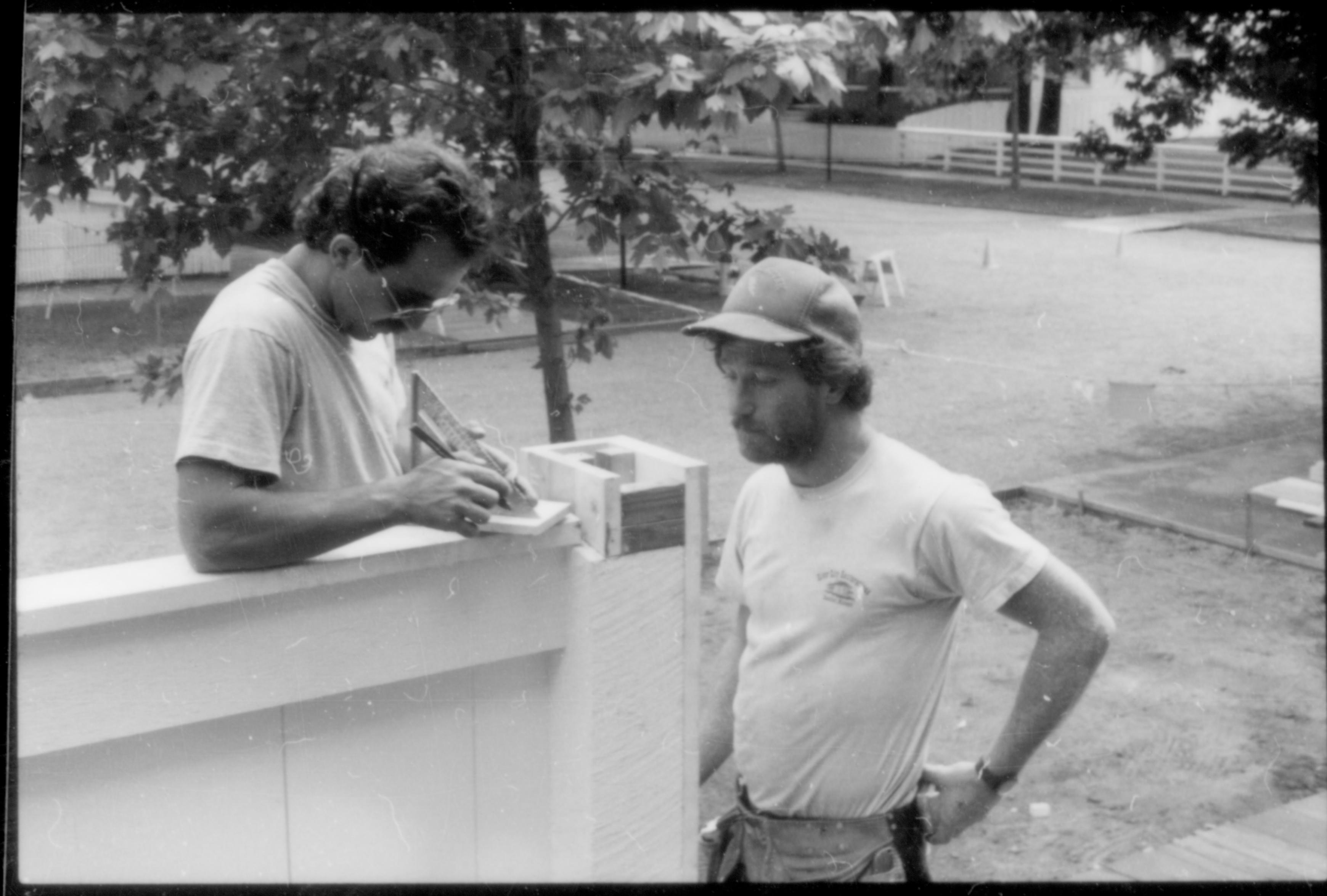 NA Lincoln, Home, Restoration, Exterior, South Fence, Workers