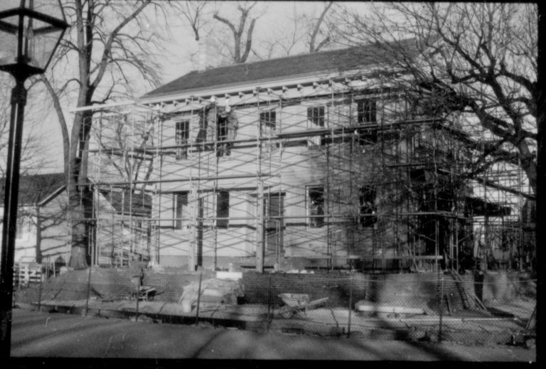 NA Lincoln, Home, Restoration, Scaffolding
