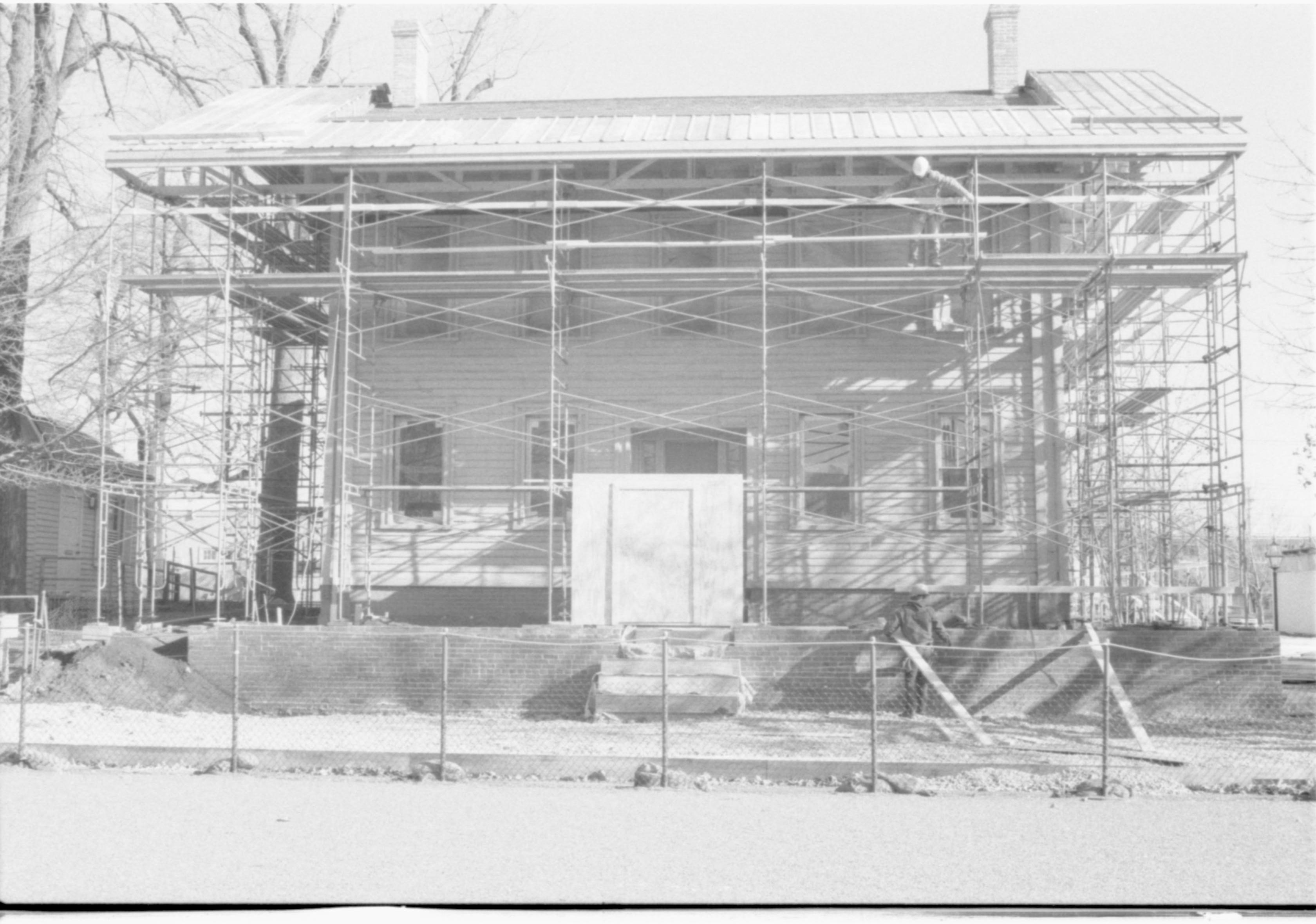 NA Lincoln, Home, Restoration, Scaffolding