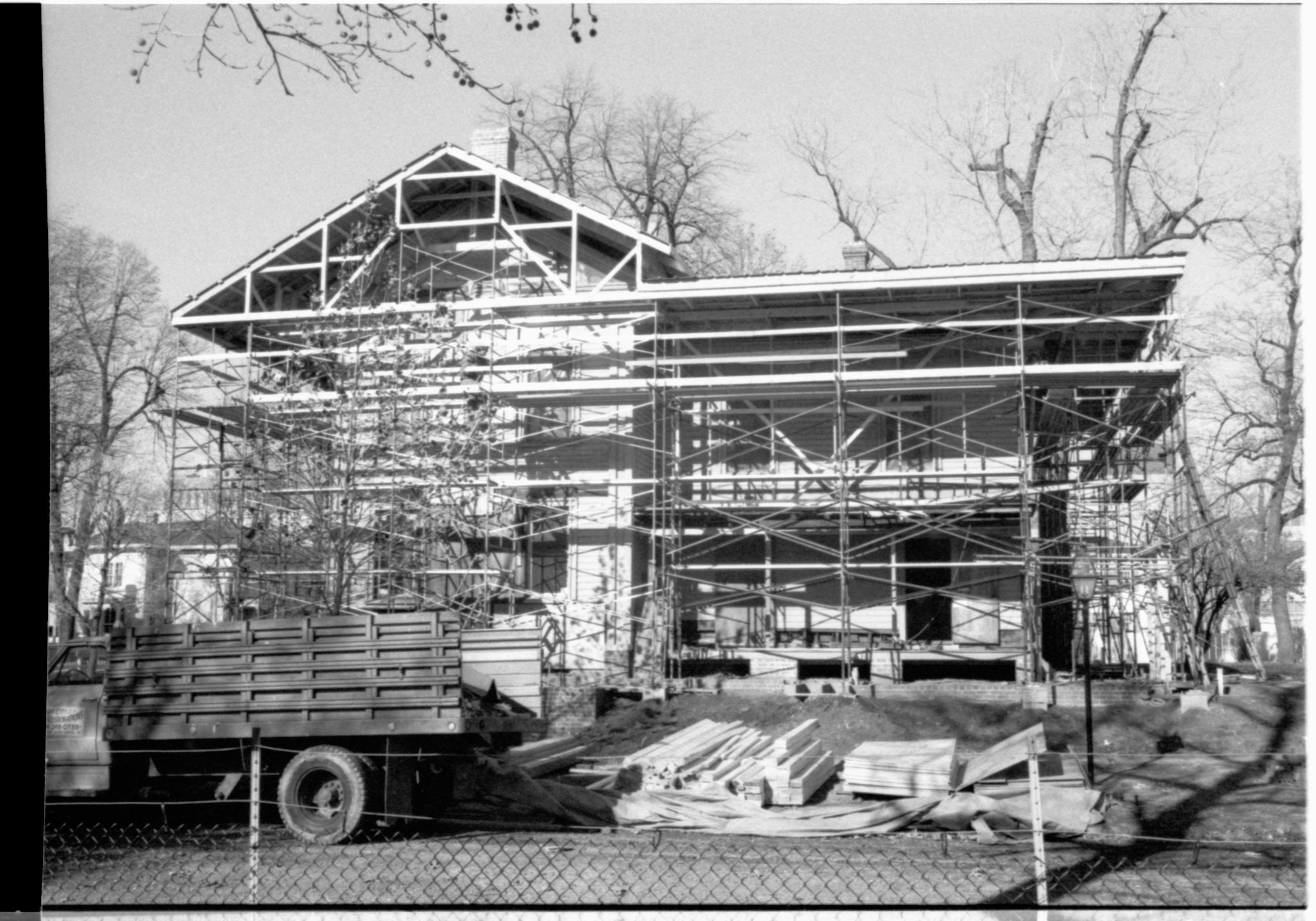 NA Lincoln, Home, Restoration, Scaffolding