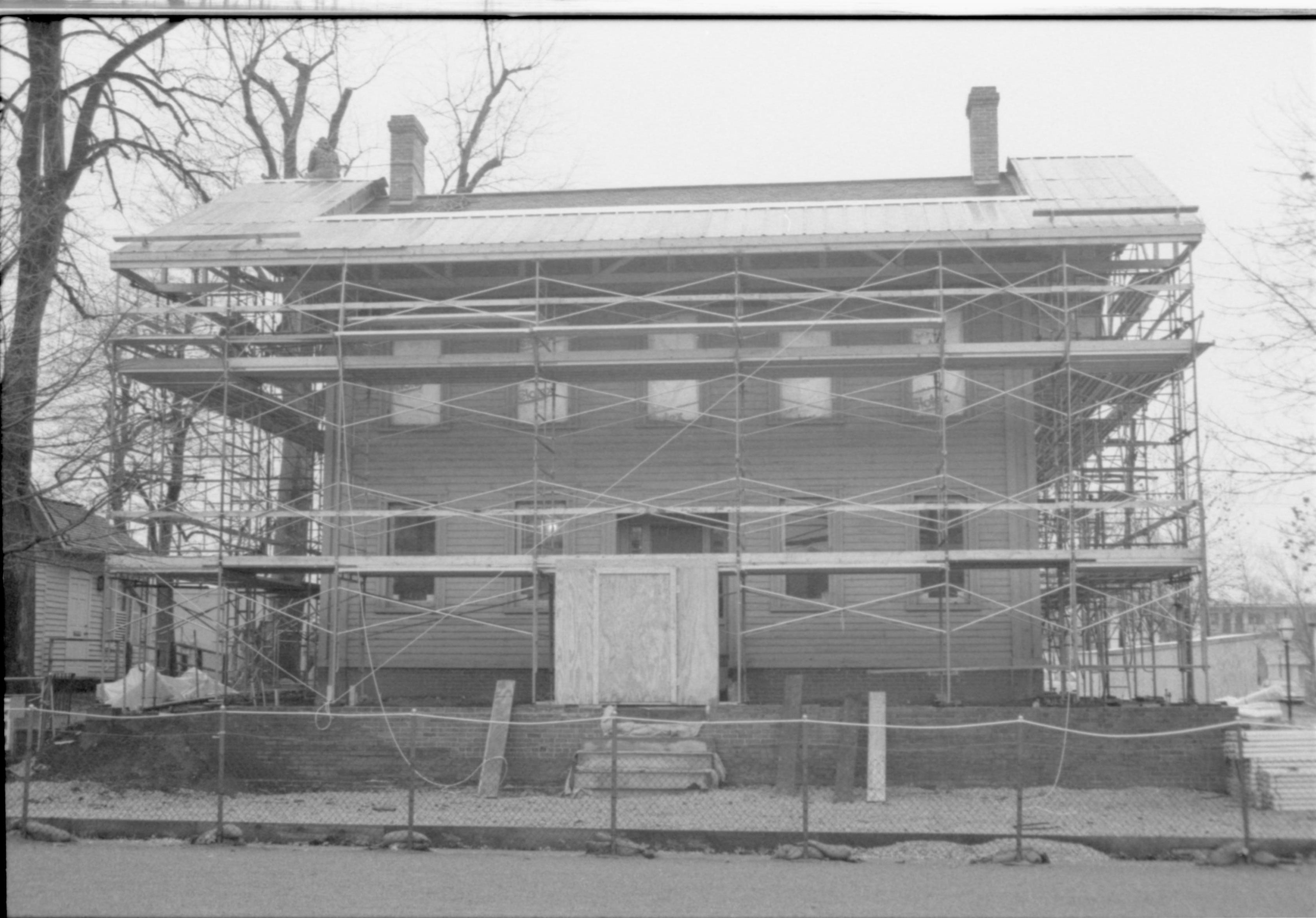 NA Lincoln, Home, Restoration, Scaffolding