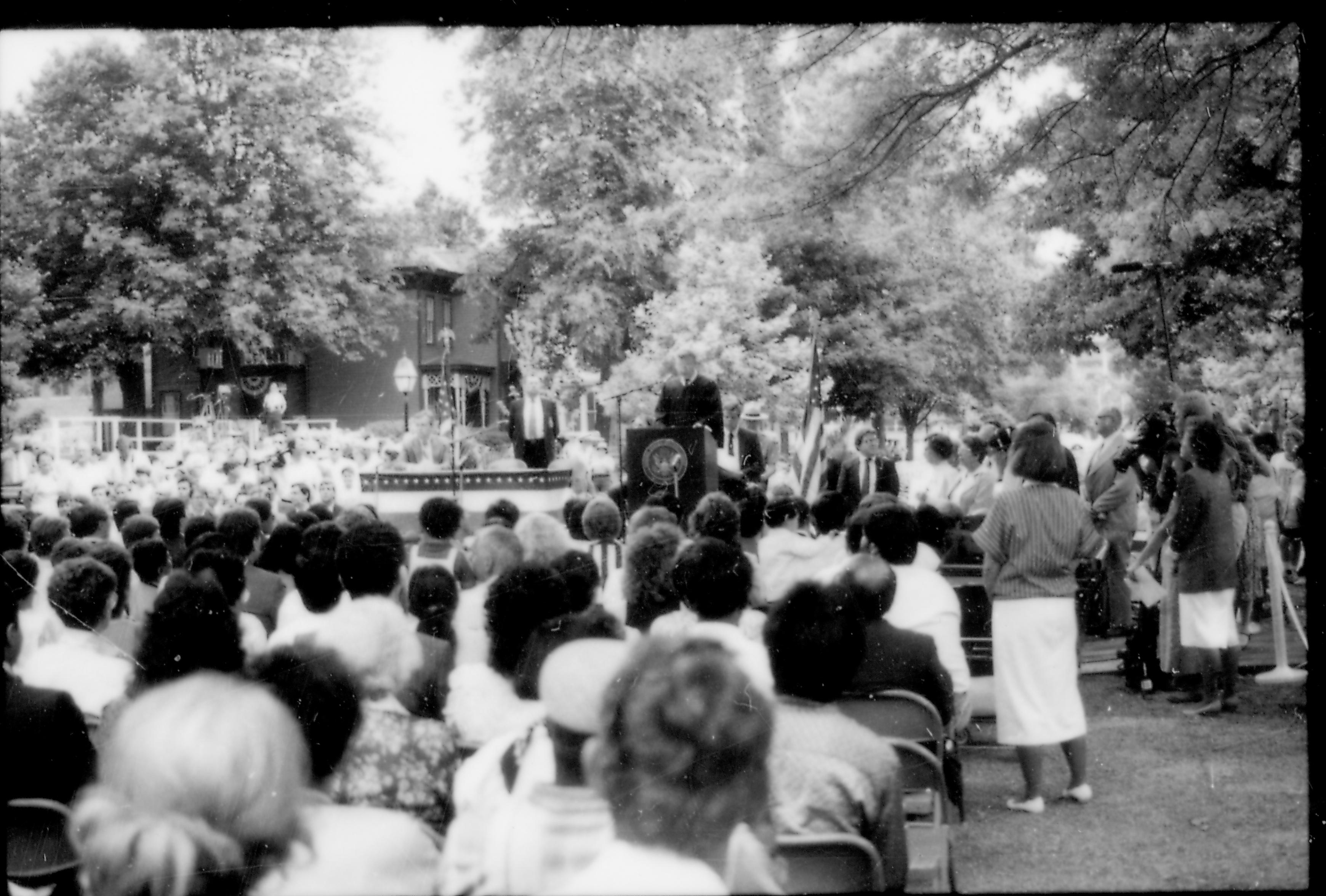 NA Reopening - Naturalize Program, File #50 Lincoln, Home, Restoration, Rededication