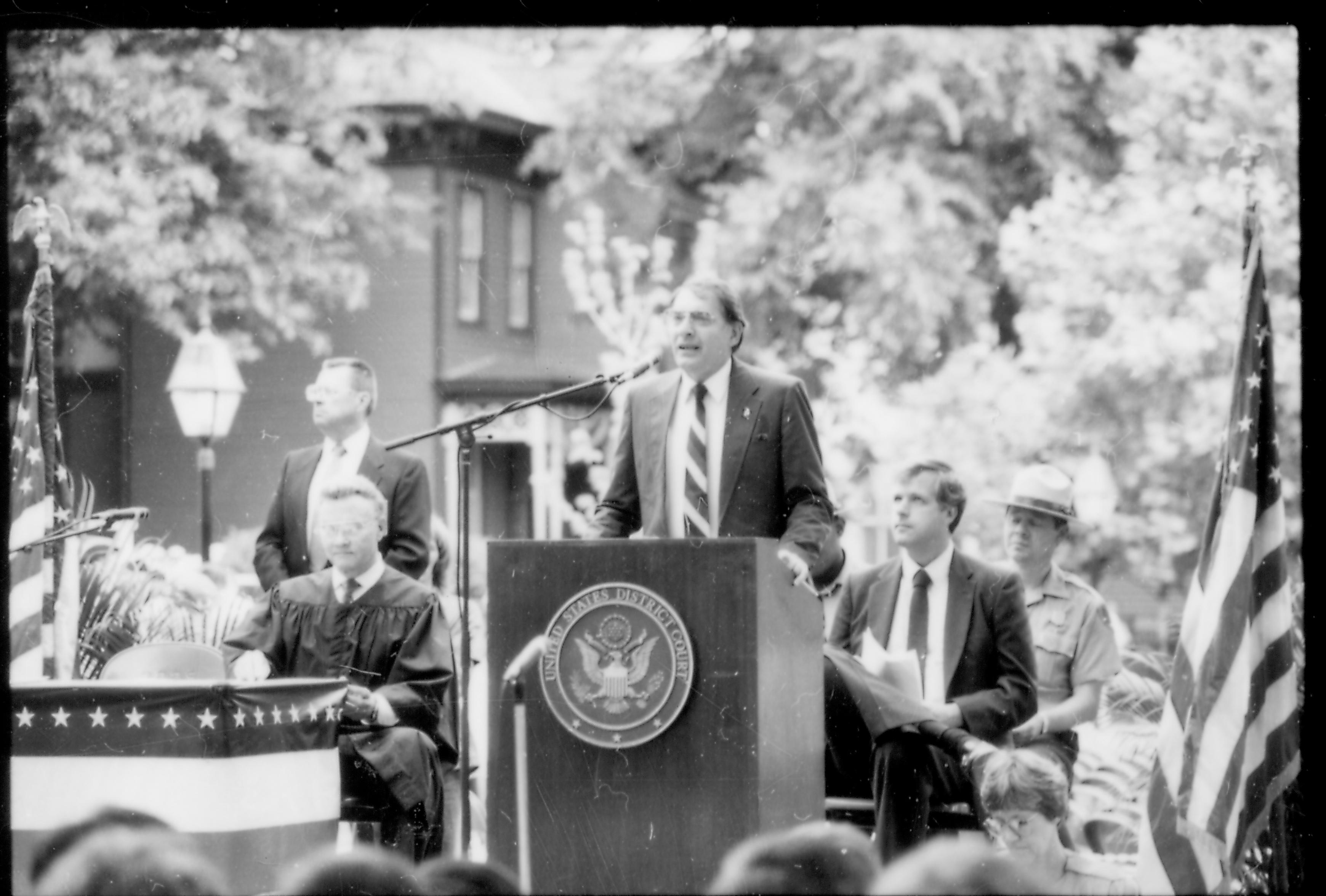 NA Reopening - Naturalize Program, File #50 Lincoln, Home, Restoration, Rededication