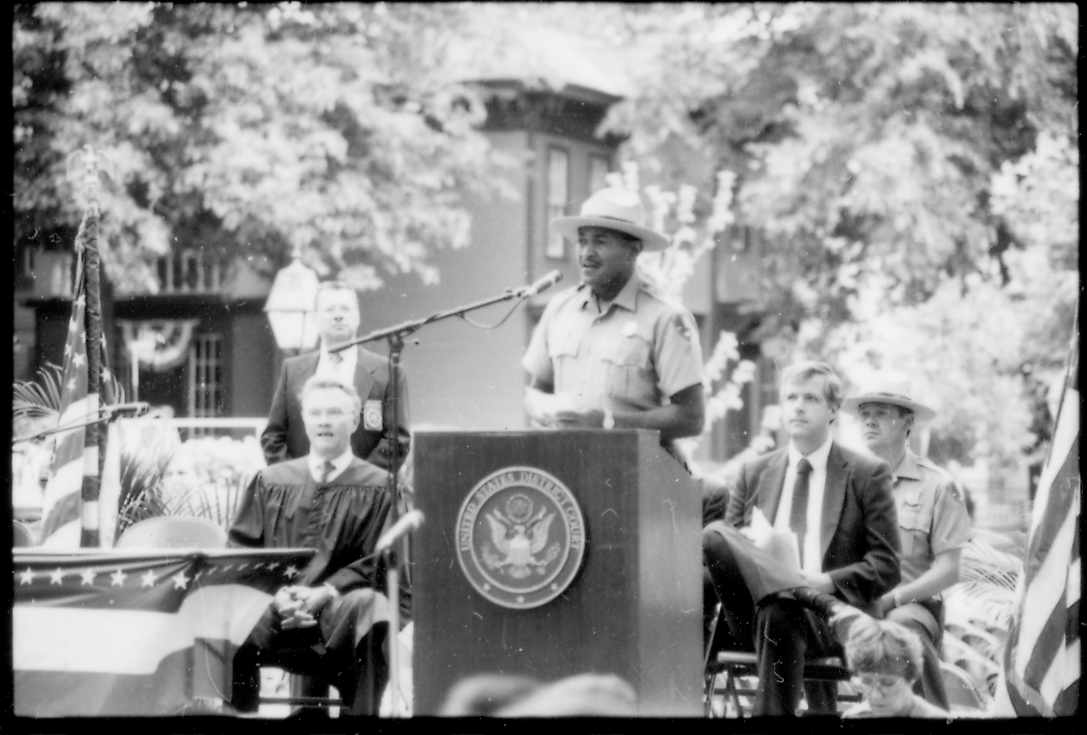 NA Reopening - Naturalize Program, File #50 Lincoln, Home, Restoration, Rededication