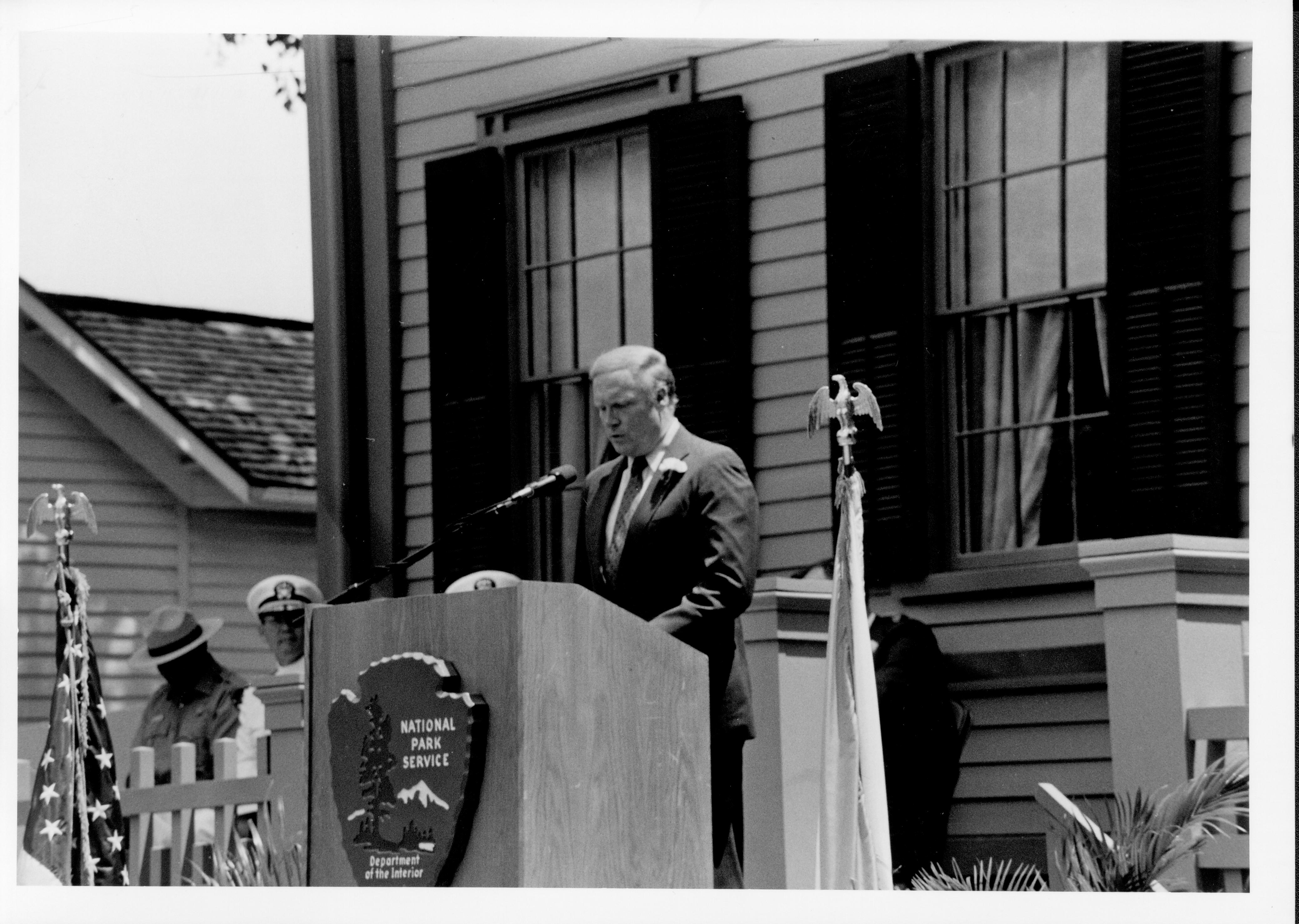 Reopening Ceremony - Att. General Neil Hartigan 53-30 Lincoln, Home, Restoration, Rededication