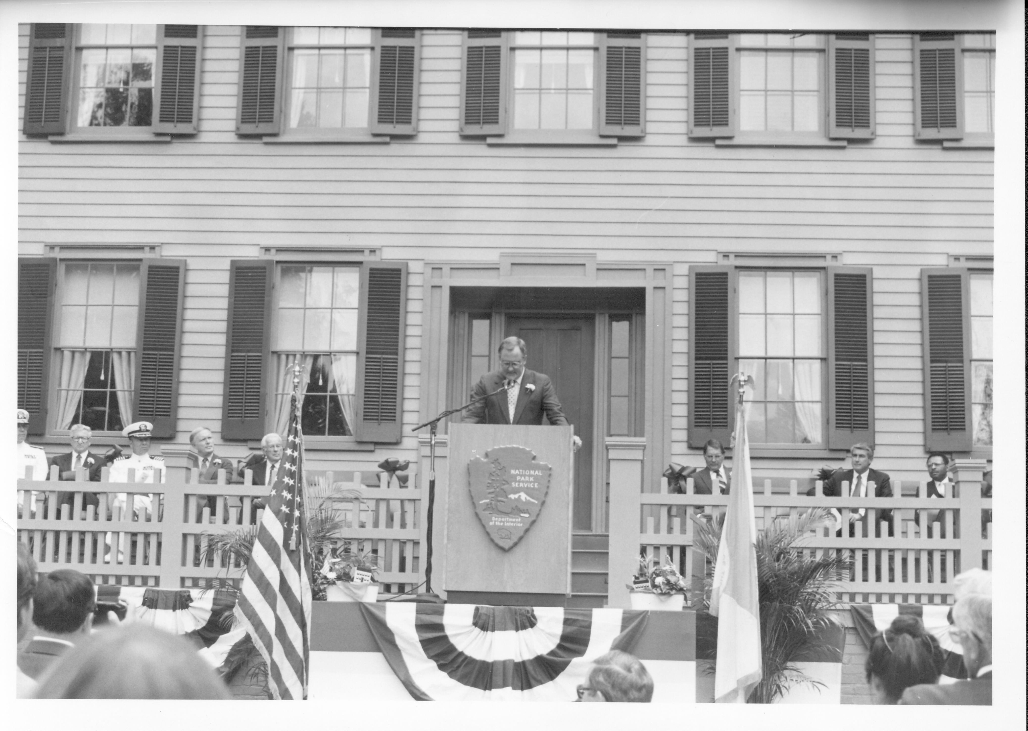 Reopening Program - Gov. Jim Thompson Lincoln, Home, Restoration, Rededication