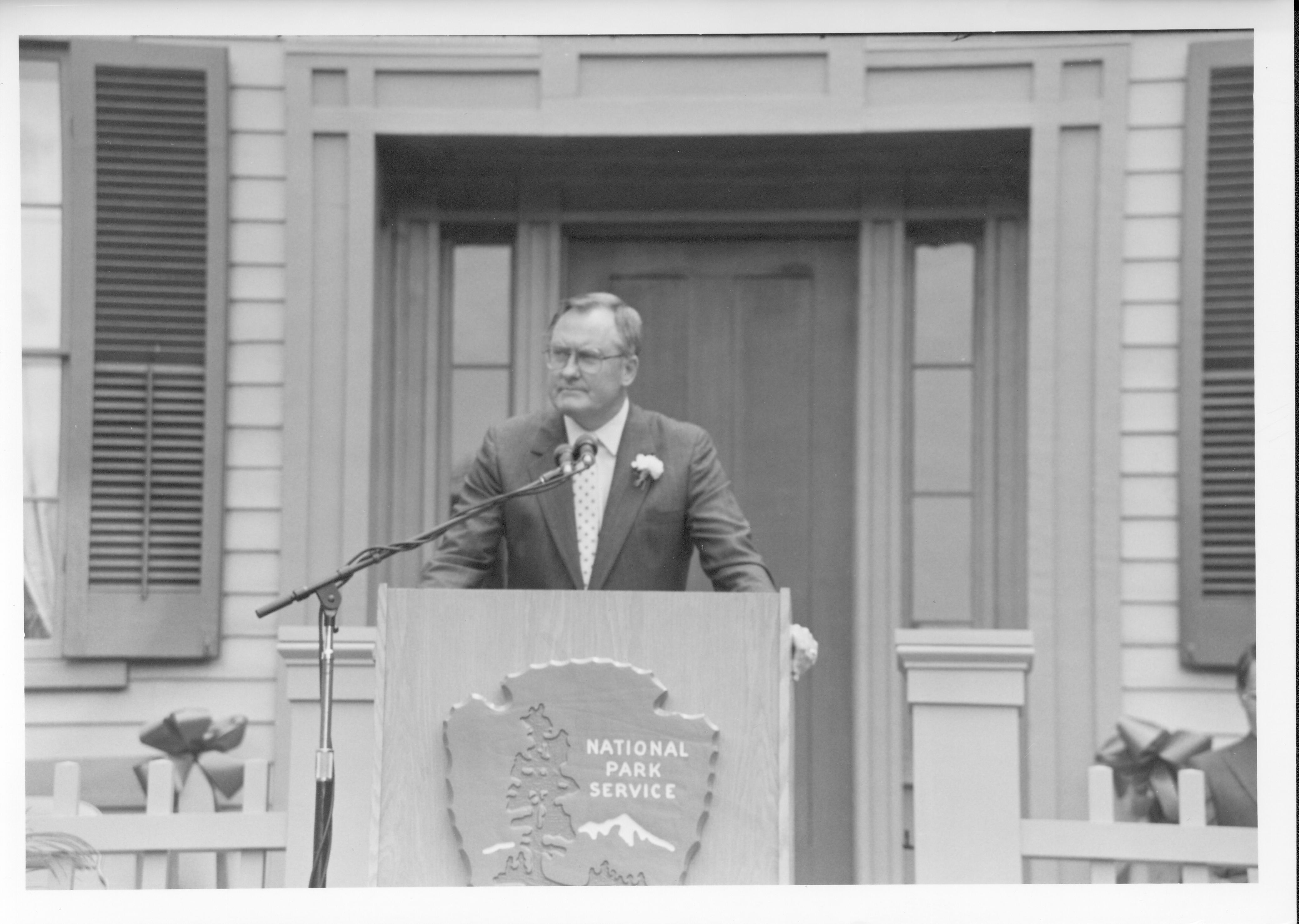 Re-opening Ceremony Govenor James Thompson Lincoln, Home, Restoration, Rededication