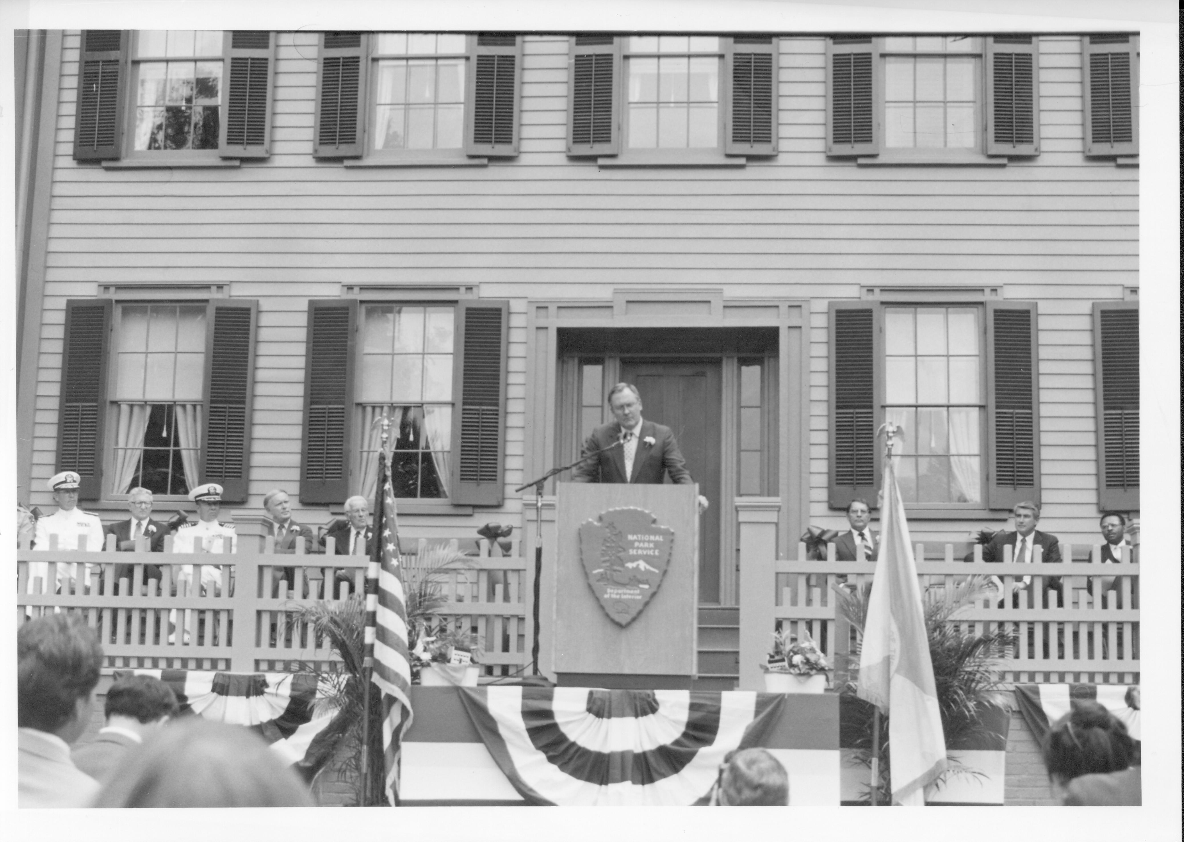 Re-opening Ceremony  Lincoln, Home, Restoration, Rededication