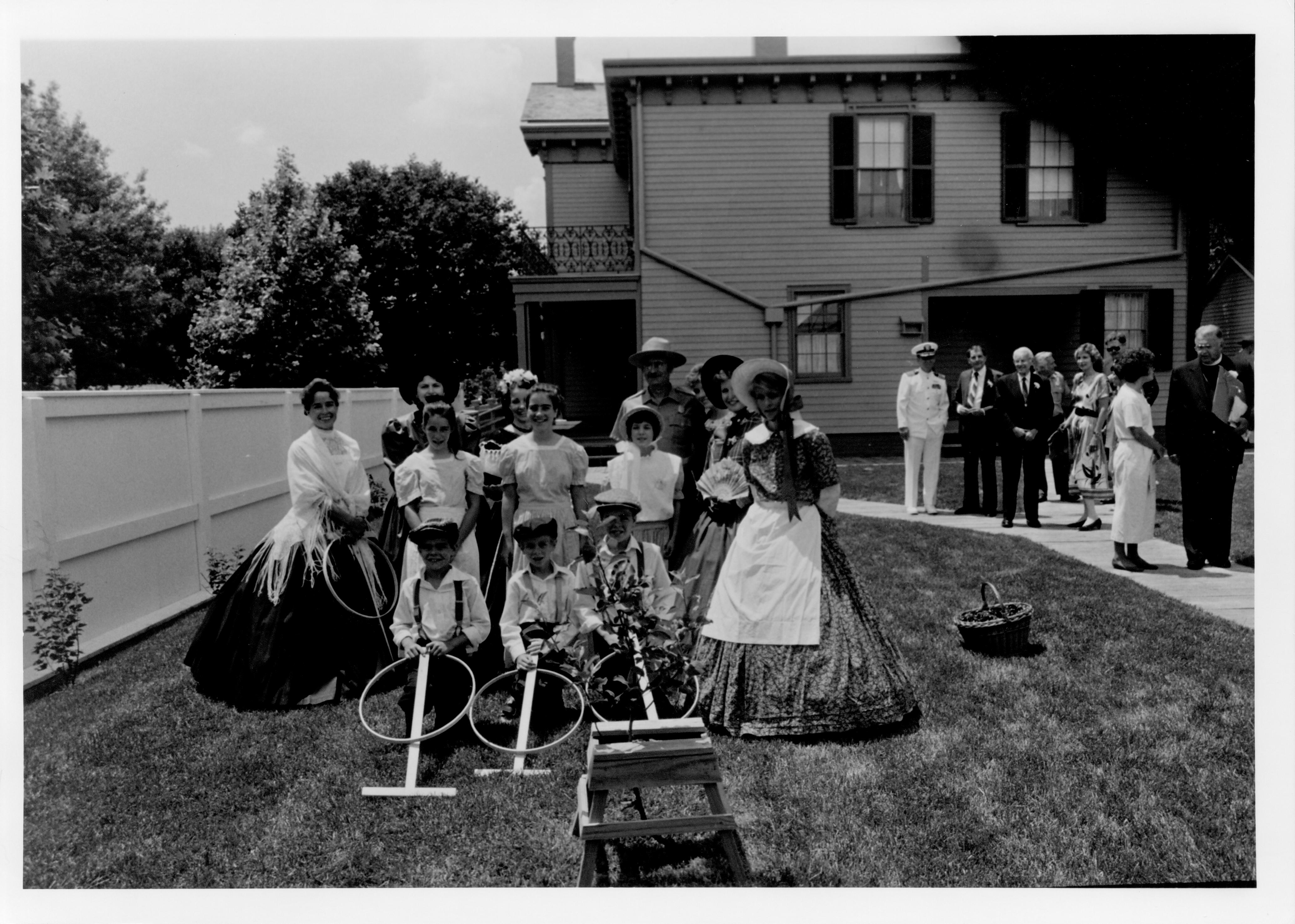 L.H. Backyard 56-37 Lincoln, Home, Restoration, Rededication