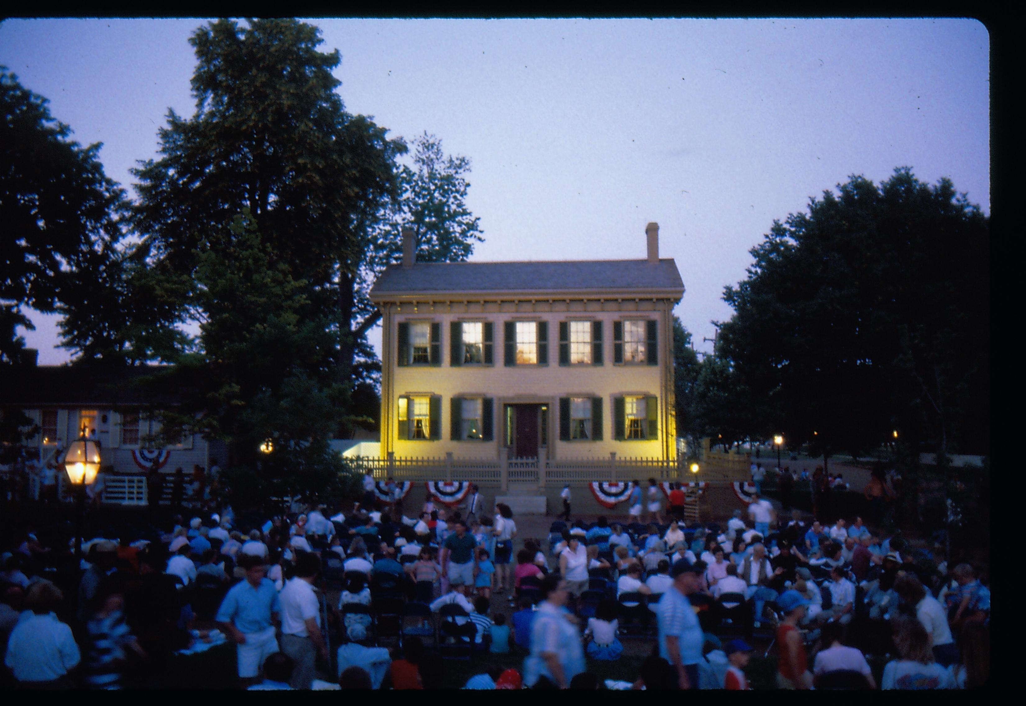 NA LIHO Reopening - Night Lincoln, Home, Restoration, Rededication, Night