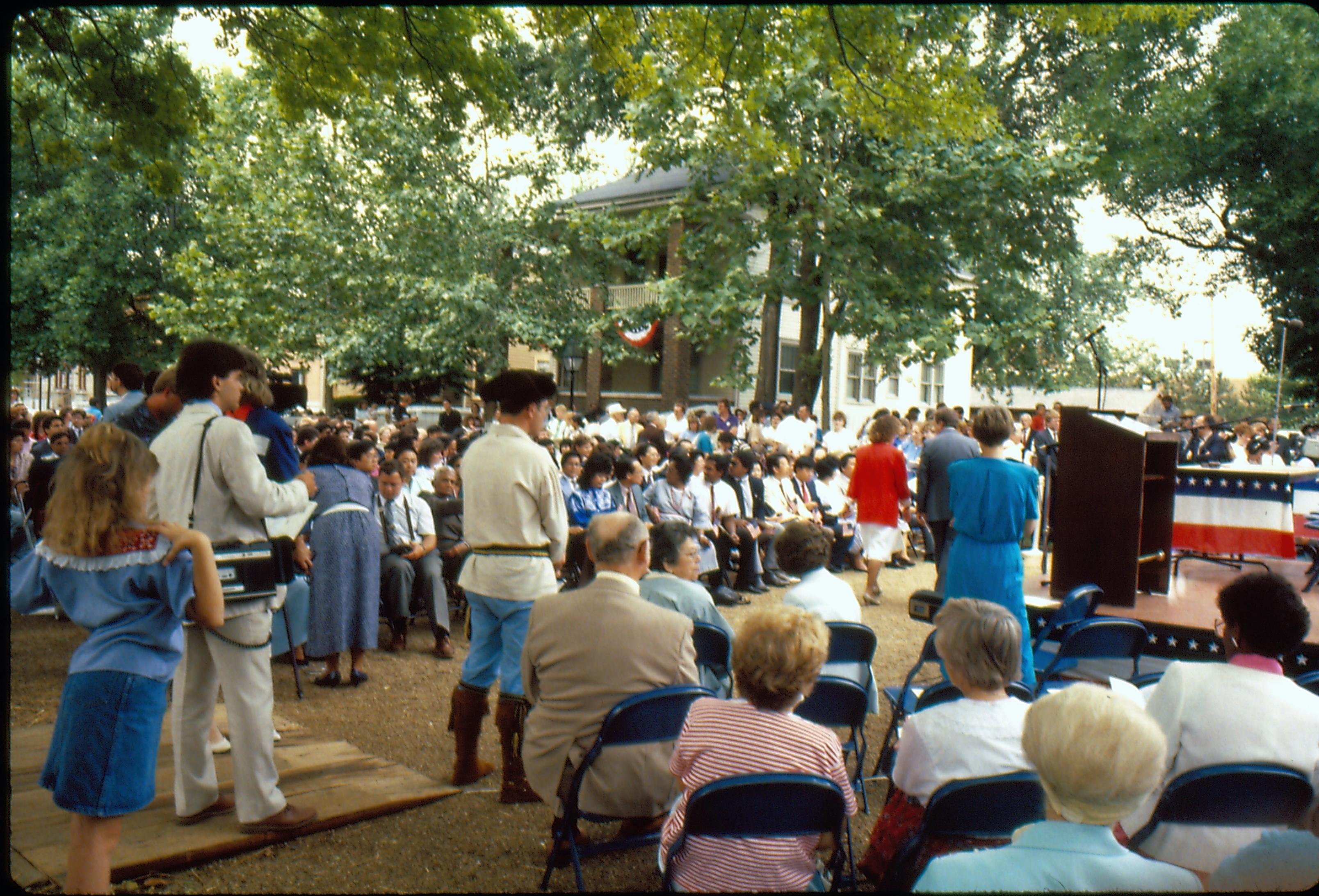 NA LIHO Reopening Naturalization Program Lincoln, Home, Restoration, Rededication, Naturalization Program