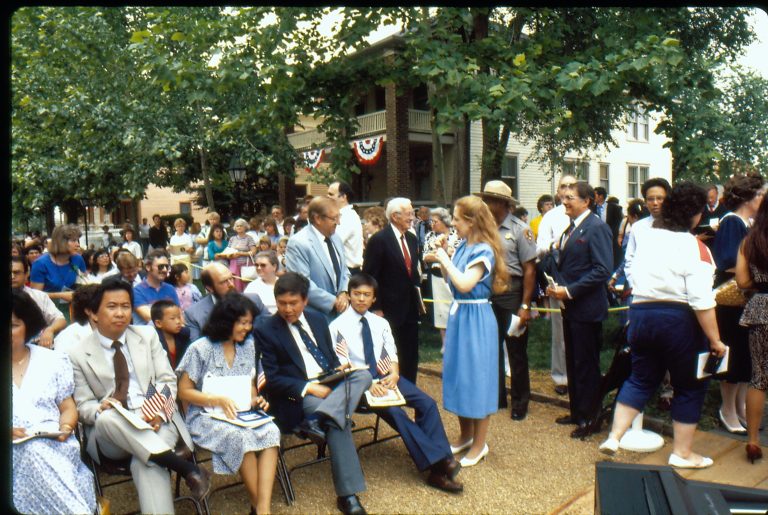 NA LIHO Reopening Naturalization Program Lincoln, Home, Restoration, Rededication, Naturalization Program
