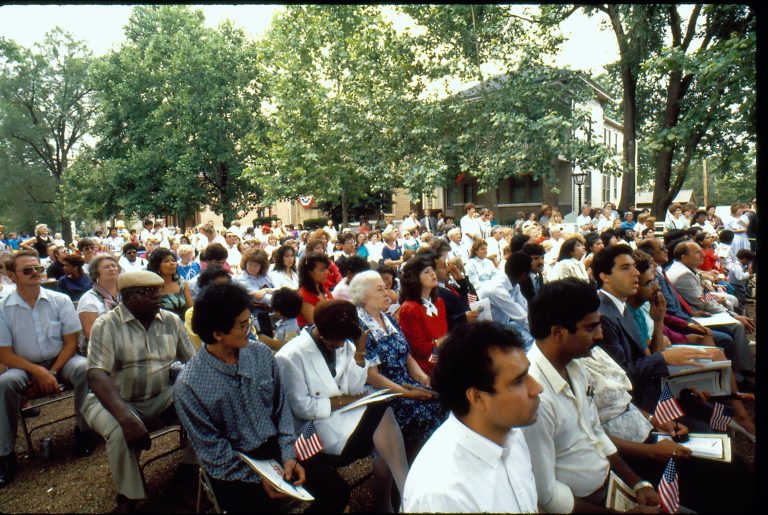 NA LIHO Reopening Naturalization Program Lincoln, Home, Restoration, Rededication, Naturalization Program