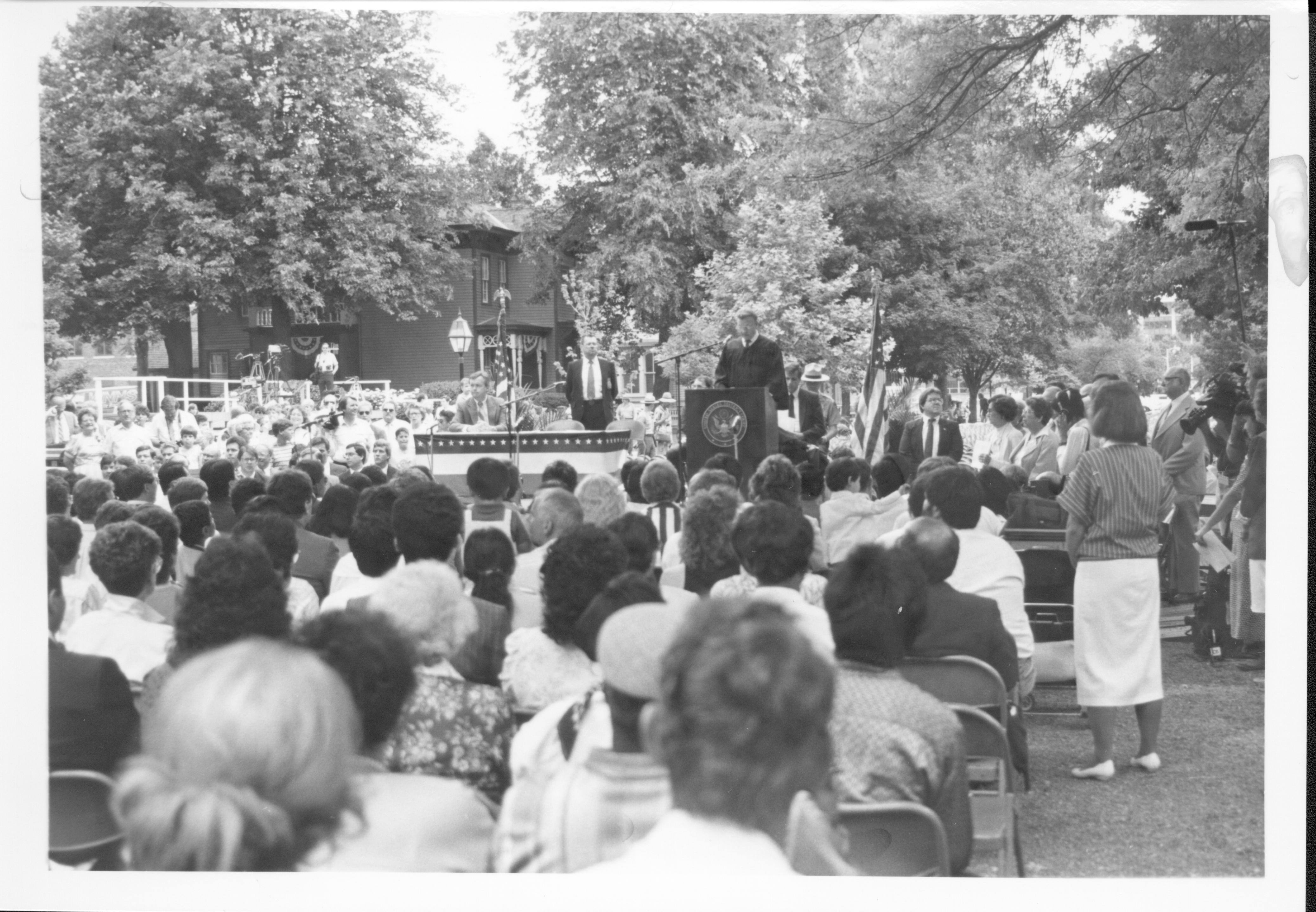 Naturalization 50-14 Lincoln, Home, Restoration, Rededication, Naturalization