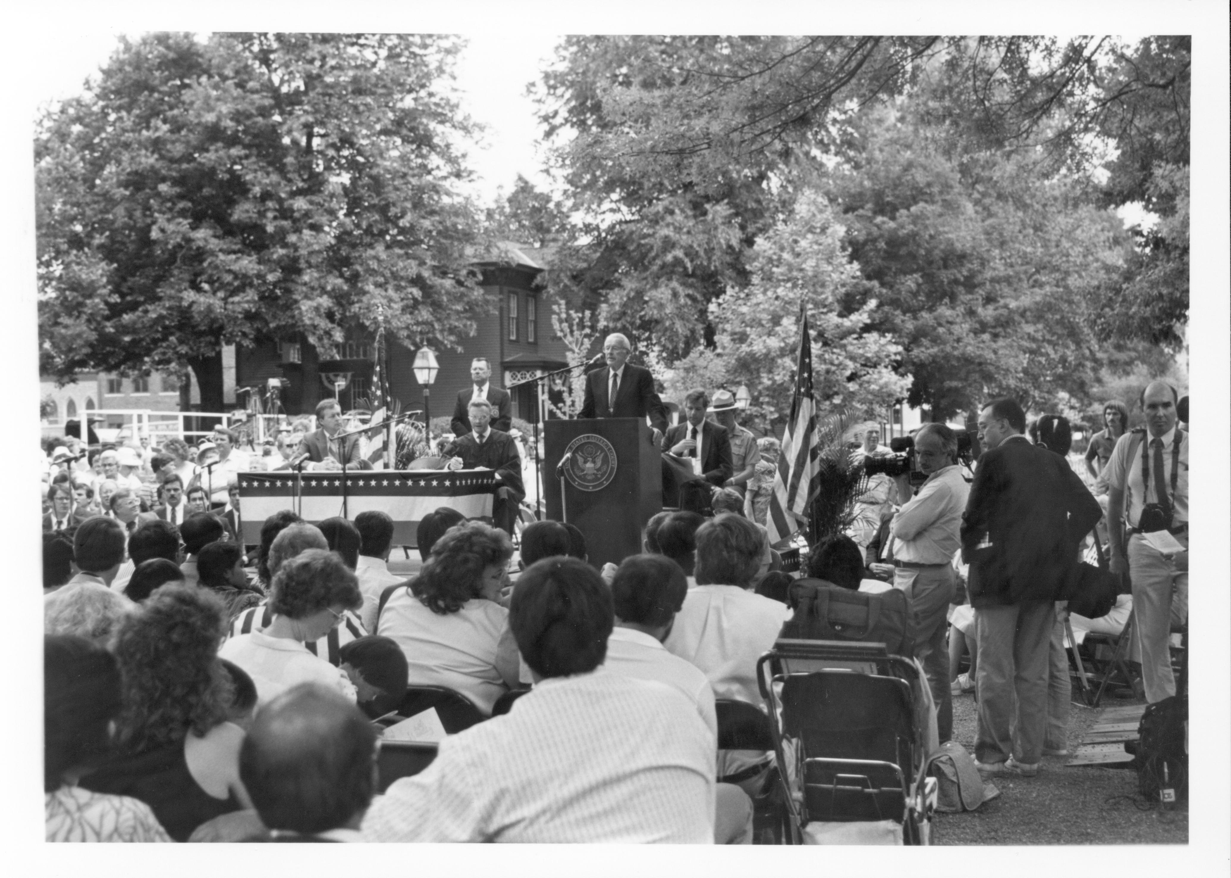 Naturalization 50-17 Lincoln, Home, Restoration, Rededication, Naturalization