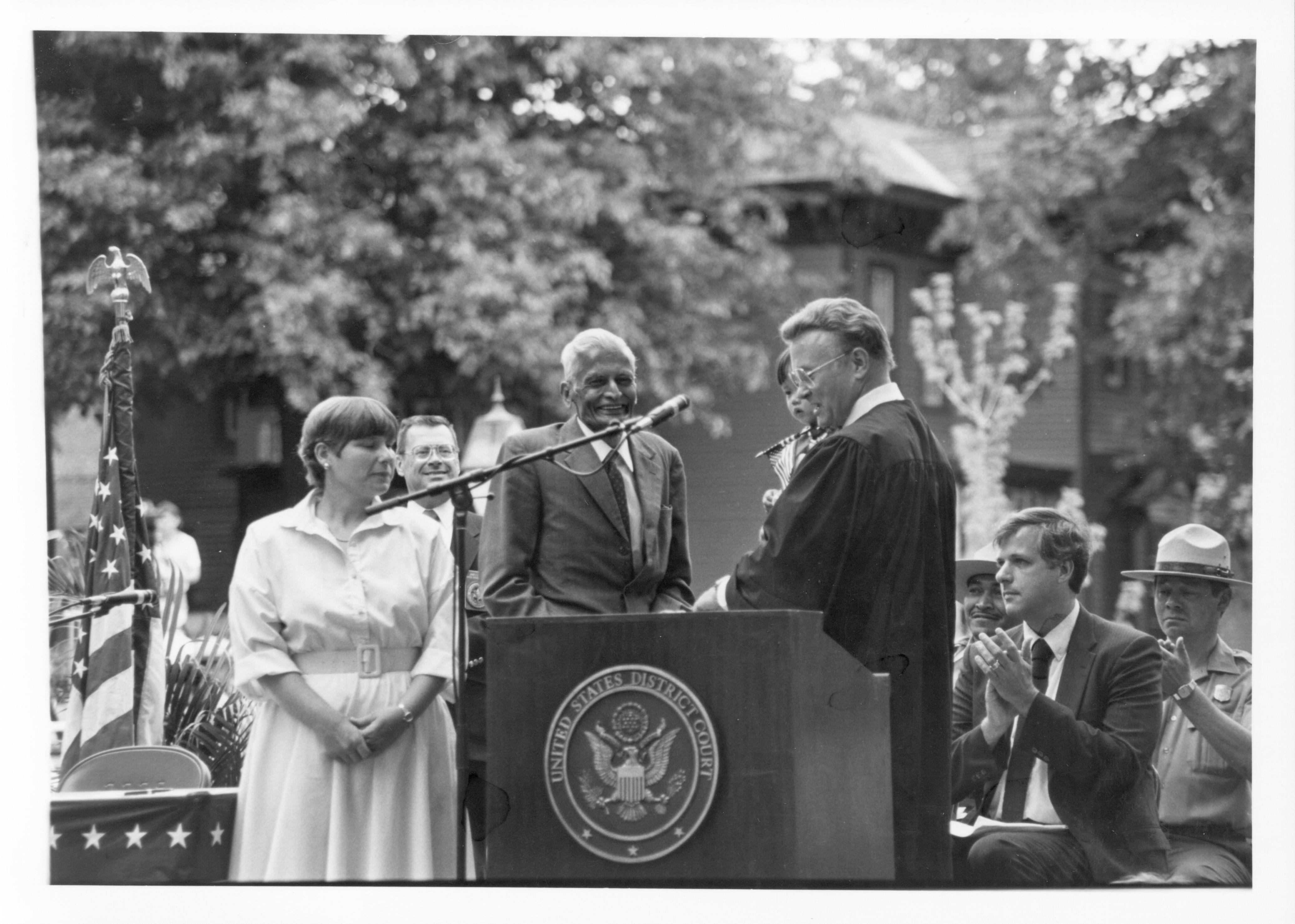 Naturalization Program 51-33 Lincoln, Home, Restoration, Rededication, Naturalization