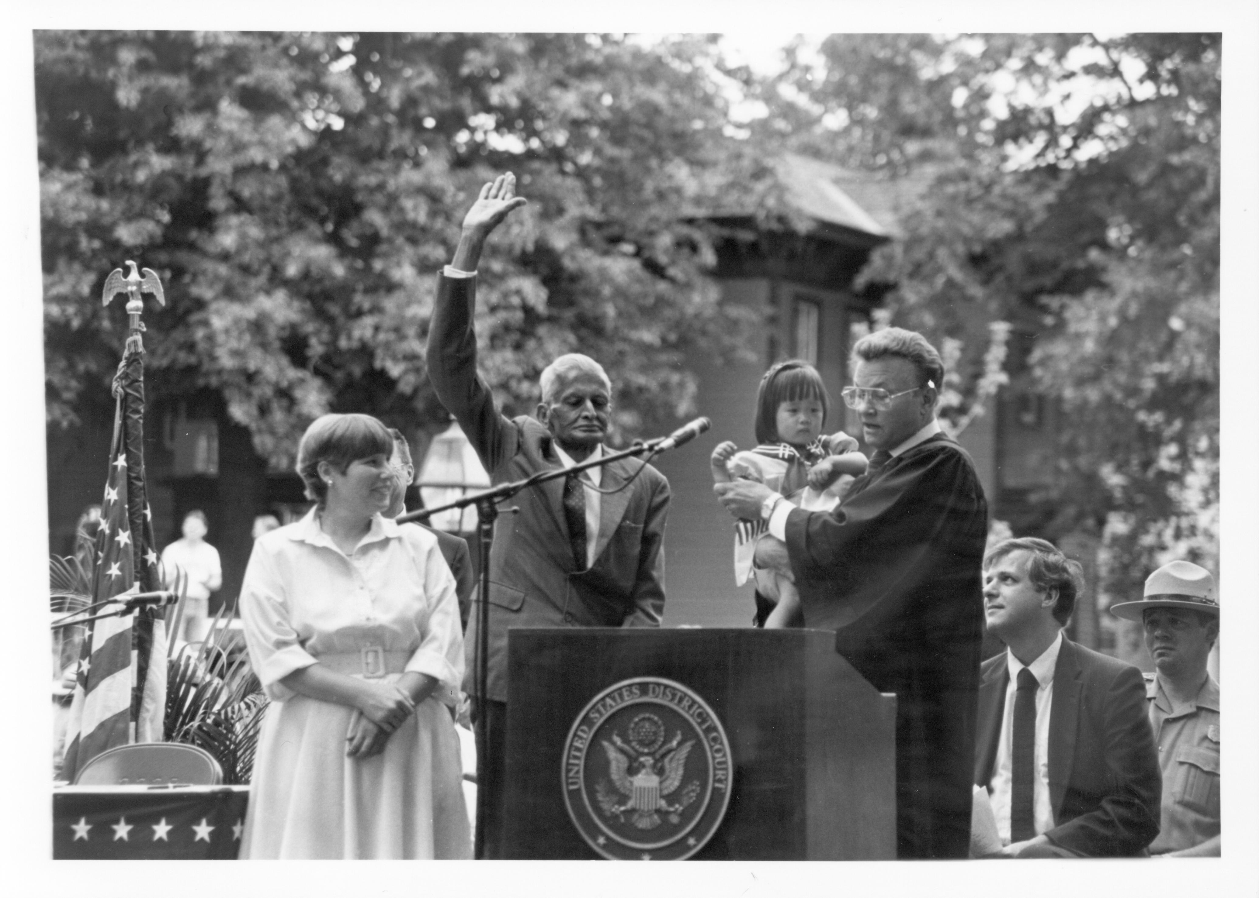 Naturalization Program 51-35 Lincoln, Home, Restoration, Rededication, Naturalization