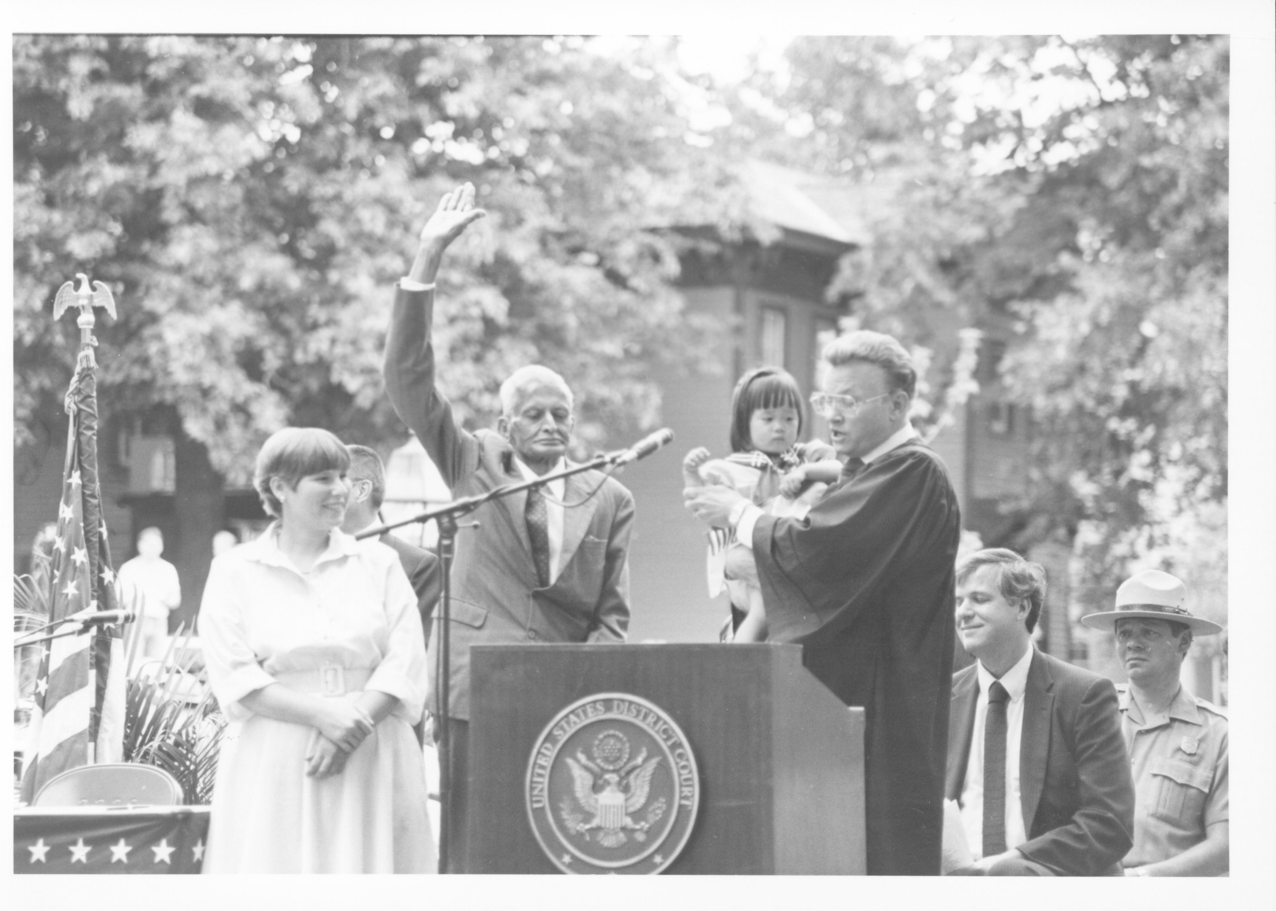 Naturalization Program 51-36 Lincoln, Home, Restoration, Rededication, Naturalization